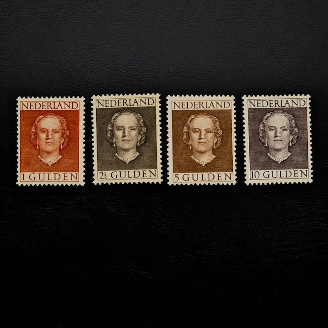 Netherlands 1951 - Queen Juliana 1G to 10G high values - Unused - NVPH 534/537