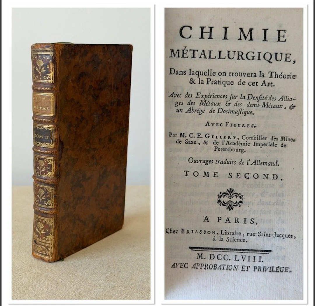 Gellert - Chimie Métallurgique - 1758