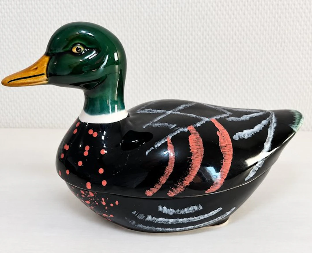 Michel Caugant - Table service - Earthenware, Enamel