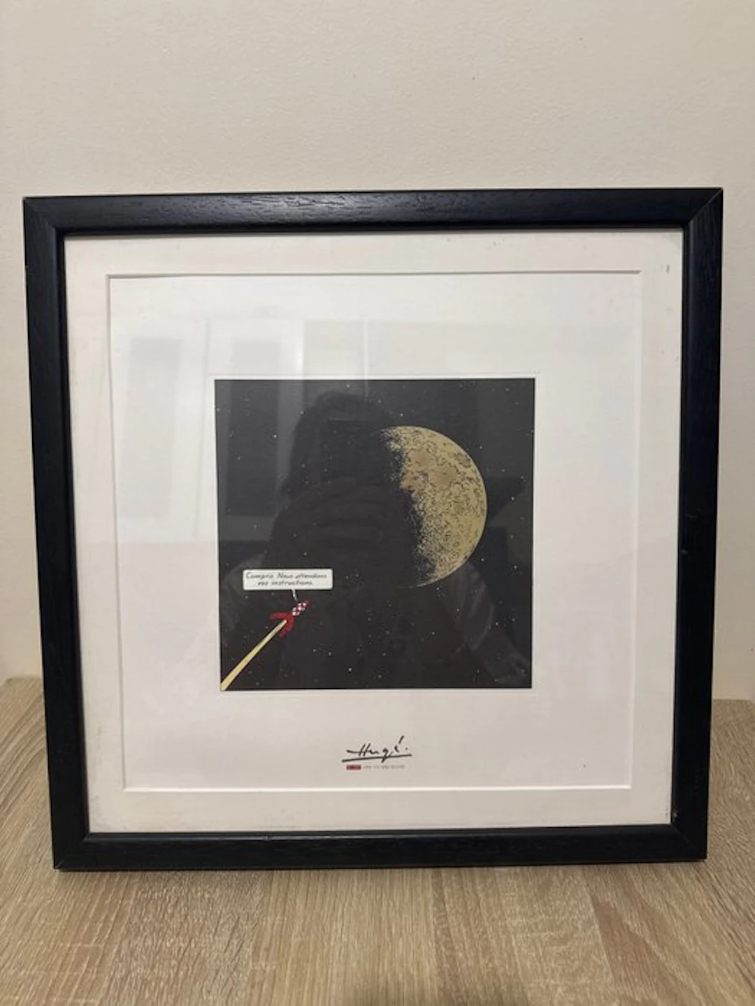 Hergé - Lithographie centenaire Hergé – Fusée vers la Lune