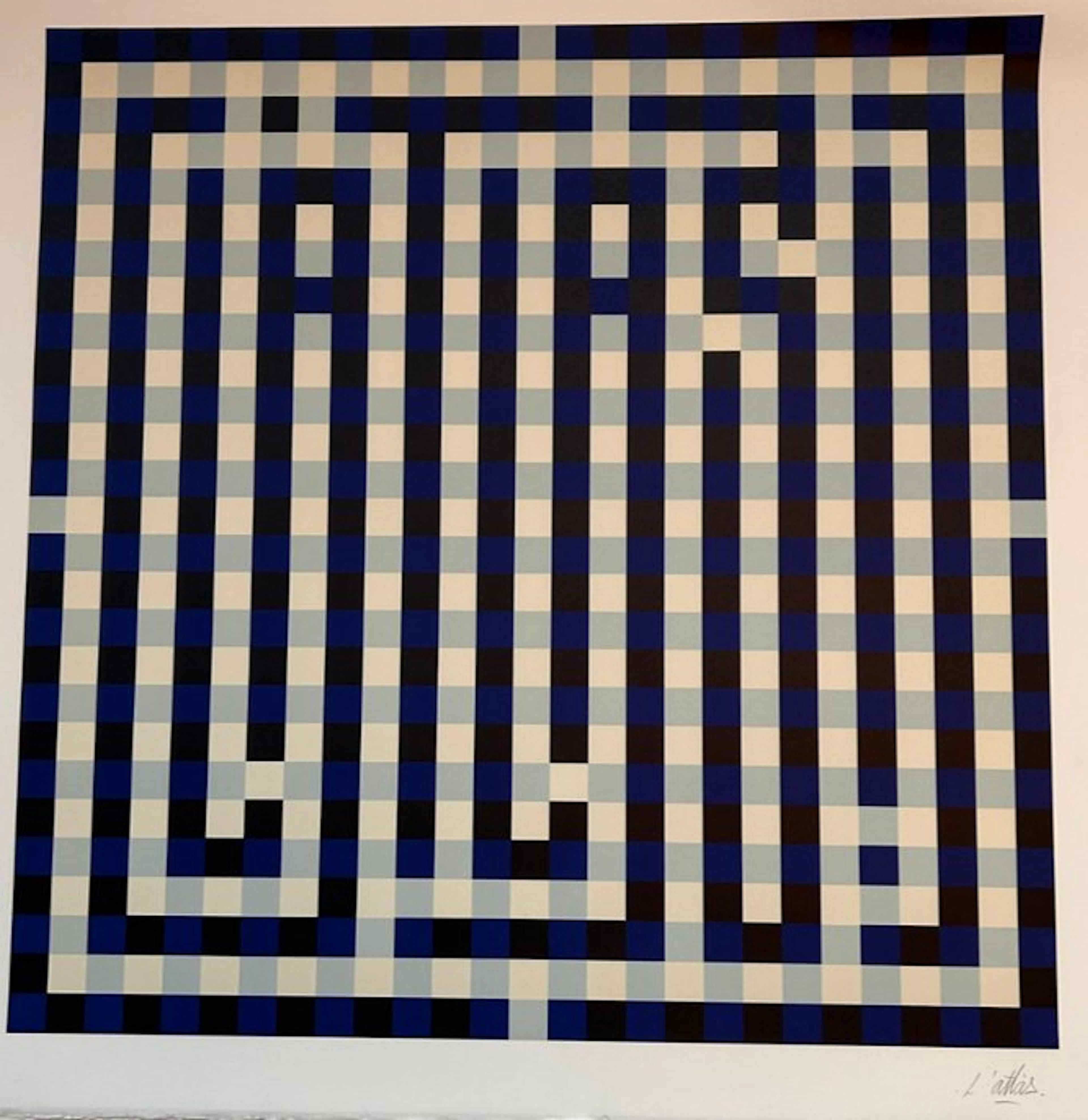 L'Atlas (1978) - Blue Maze (Artist's Proof)