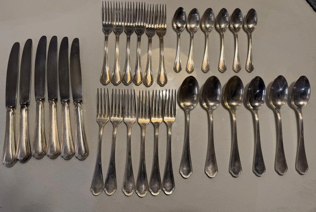 Arthur Krupp - Cutlery set for 6 (30) - Silverplated