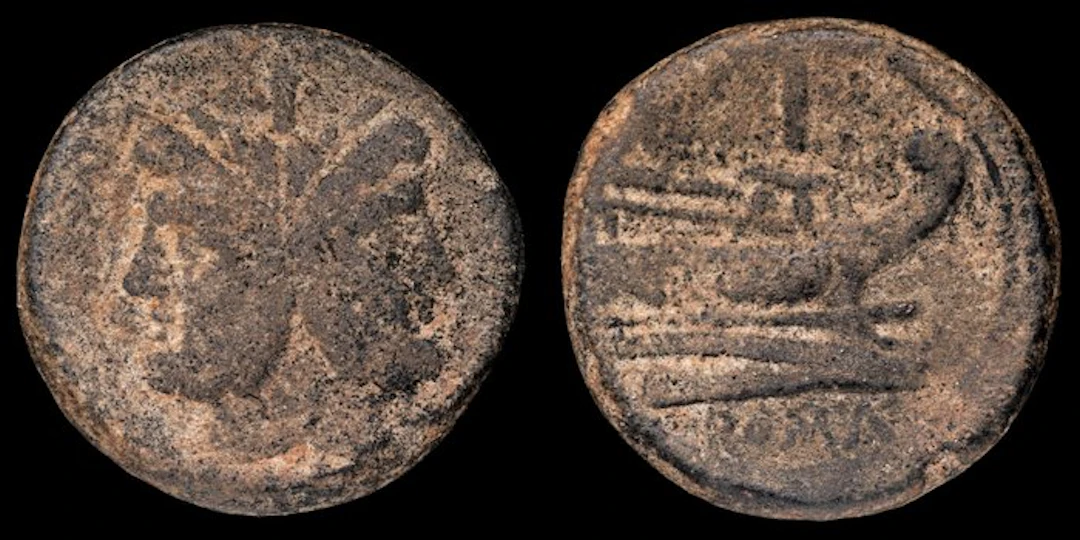 Roman Republic. Anonymous (211 b.C.). As ROME (No reserve price)