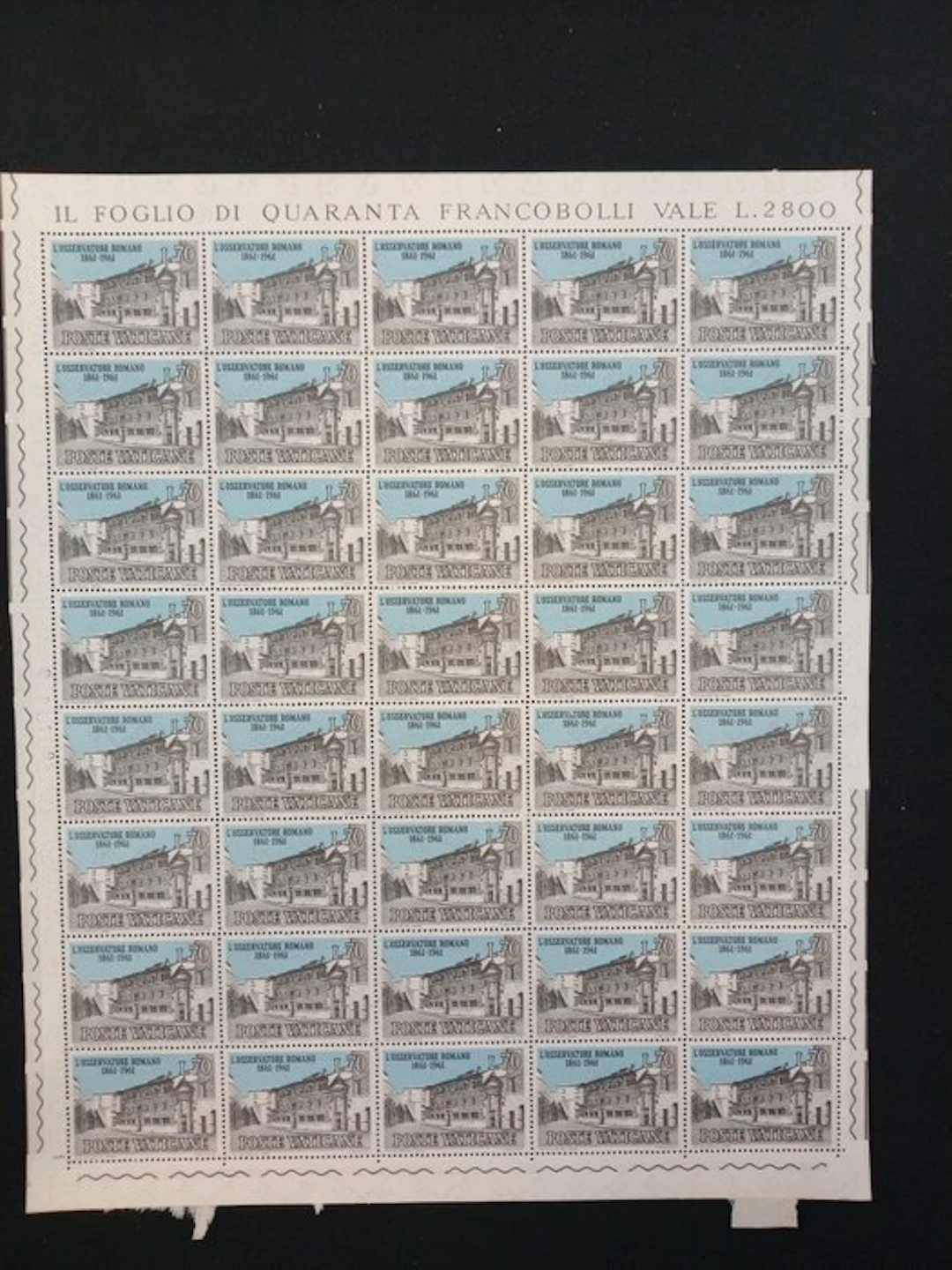 Vatican City - set of 50 full sheets, new rubber, intact; VAT B1