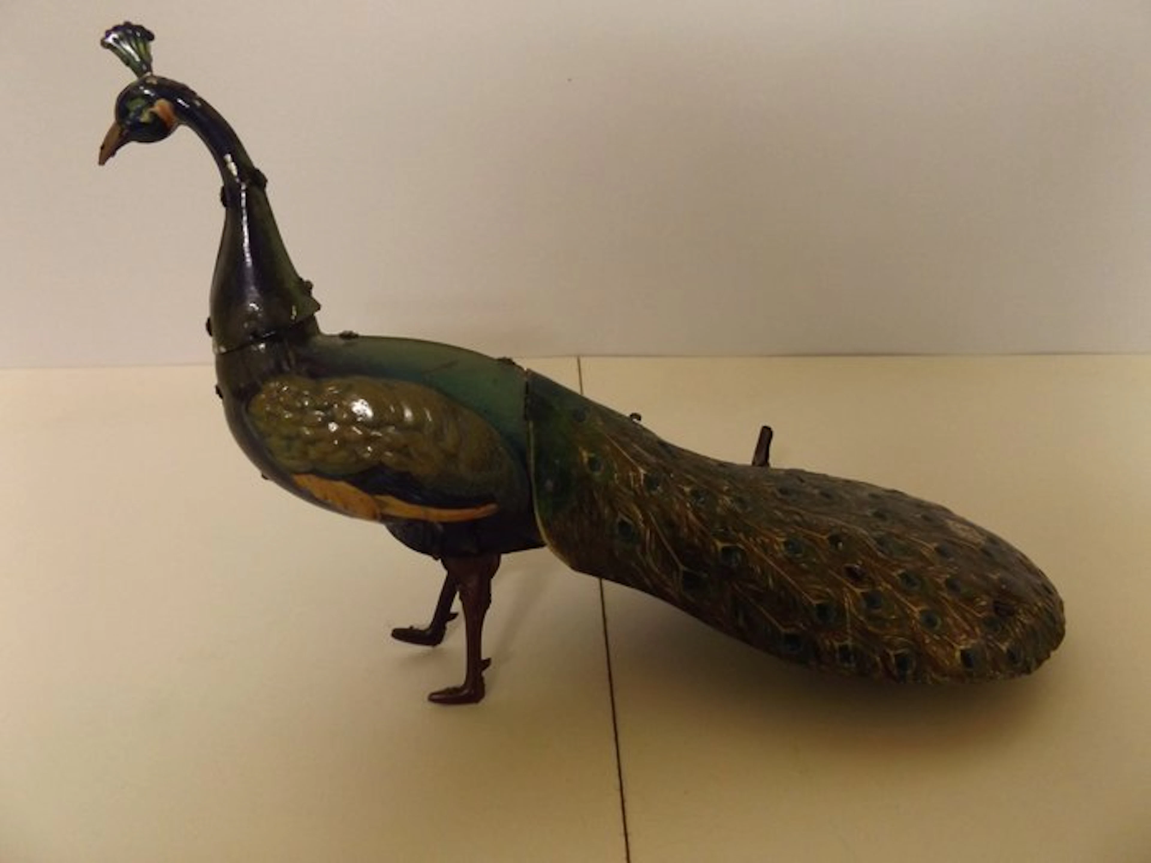 Hans Eberl - Pao Pao Pfau - Wind-up tin toy - 1910-1919 - Germany