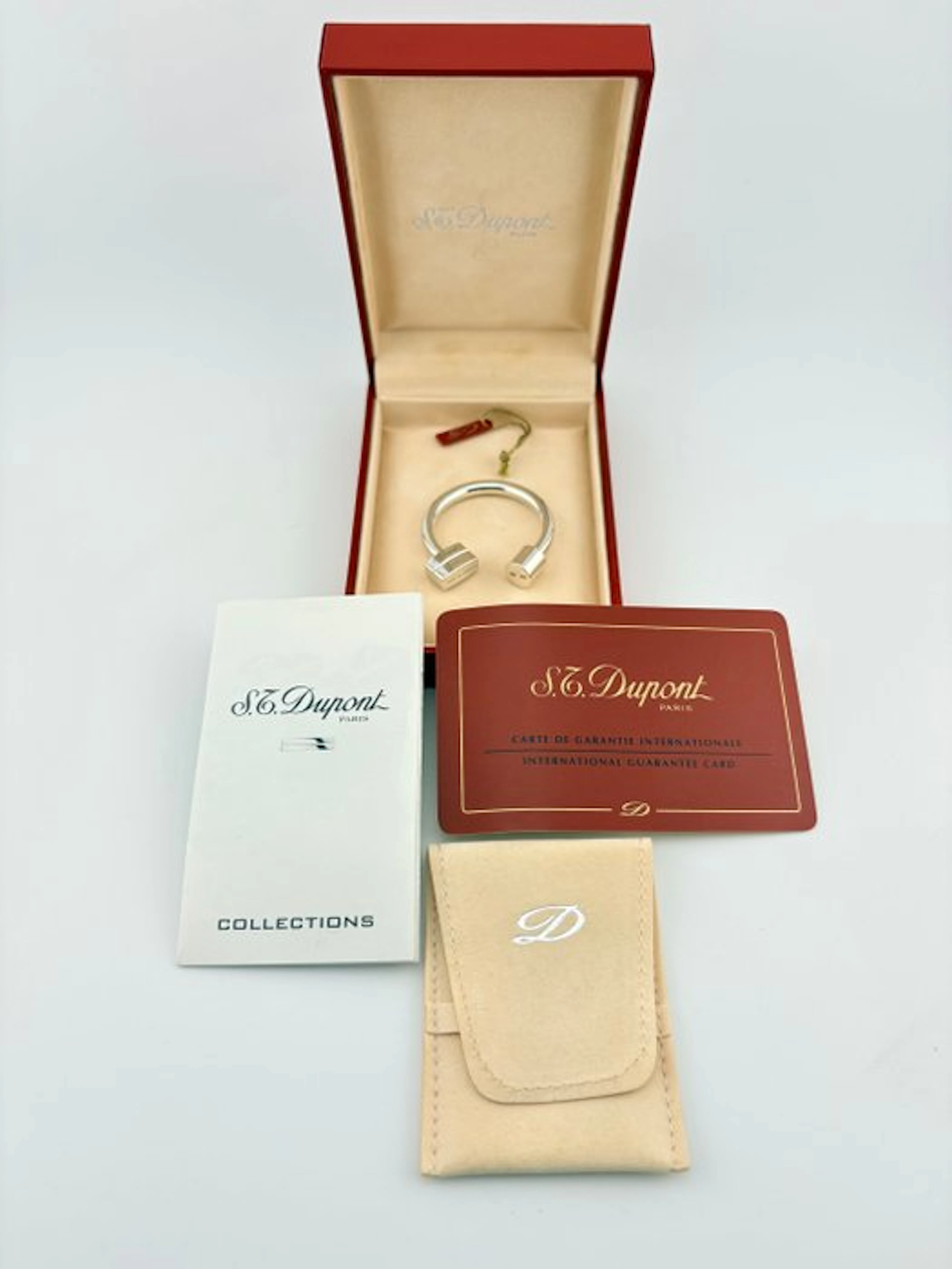 S.T. Dupont - 925 silver keychain - *with box & documents* - Keyring