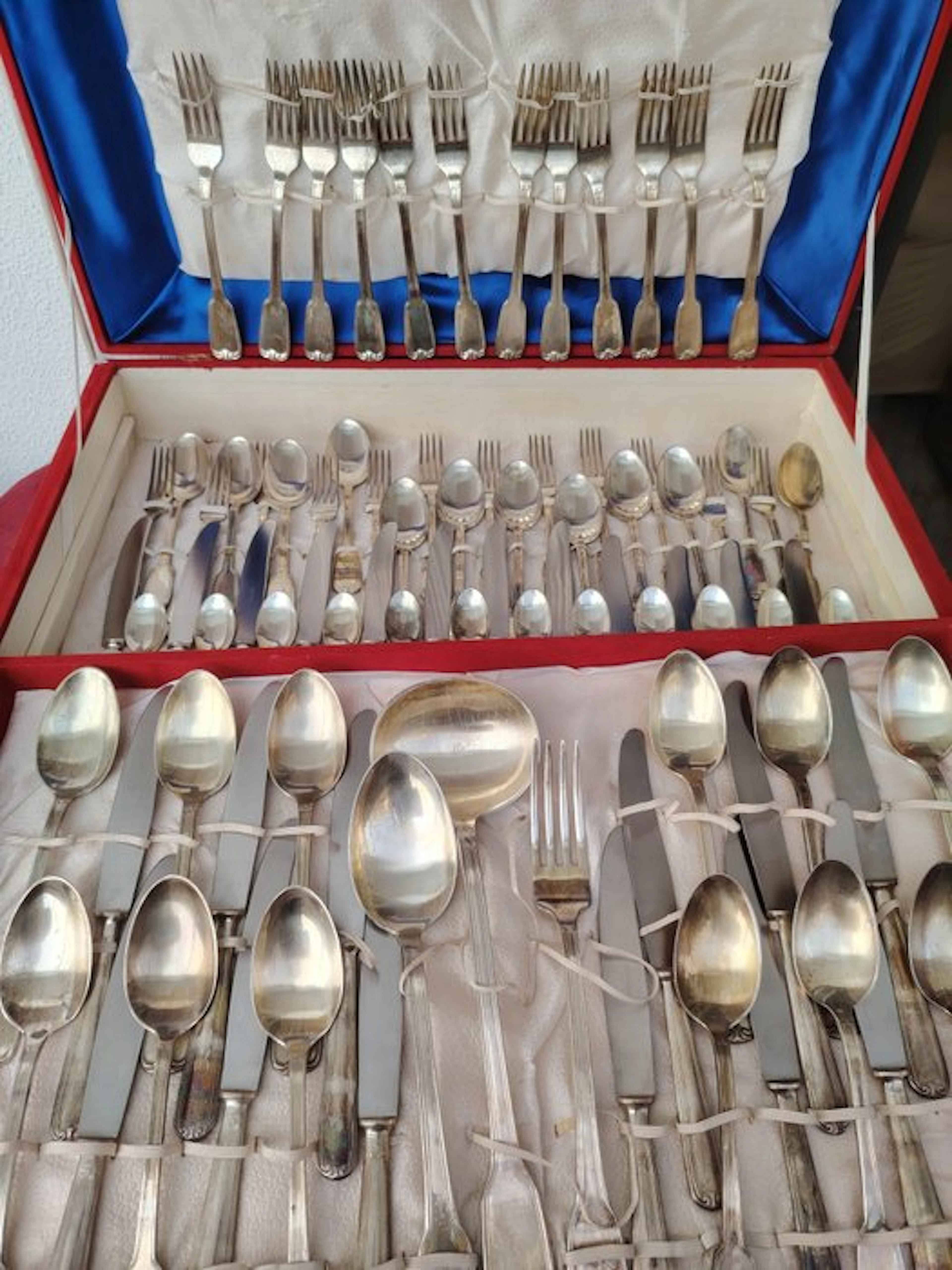 Cutlery set for 12 (87) - Silverplated