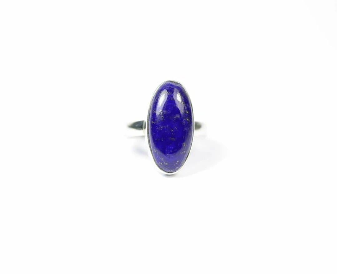 Lapis lazuli Ring / Cabochon / new- 5.42 g - (1)