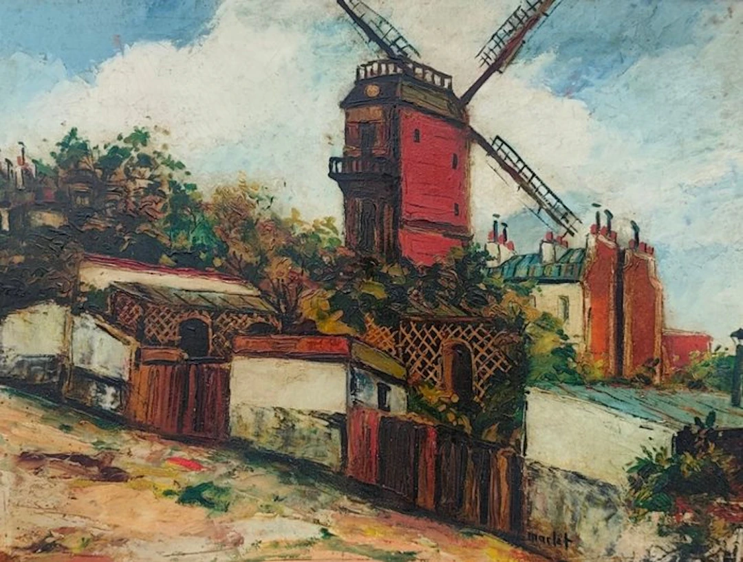 Attribué à Elisée Maclet (1881-1962) - Le Moulin de la Galette