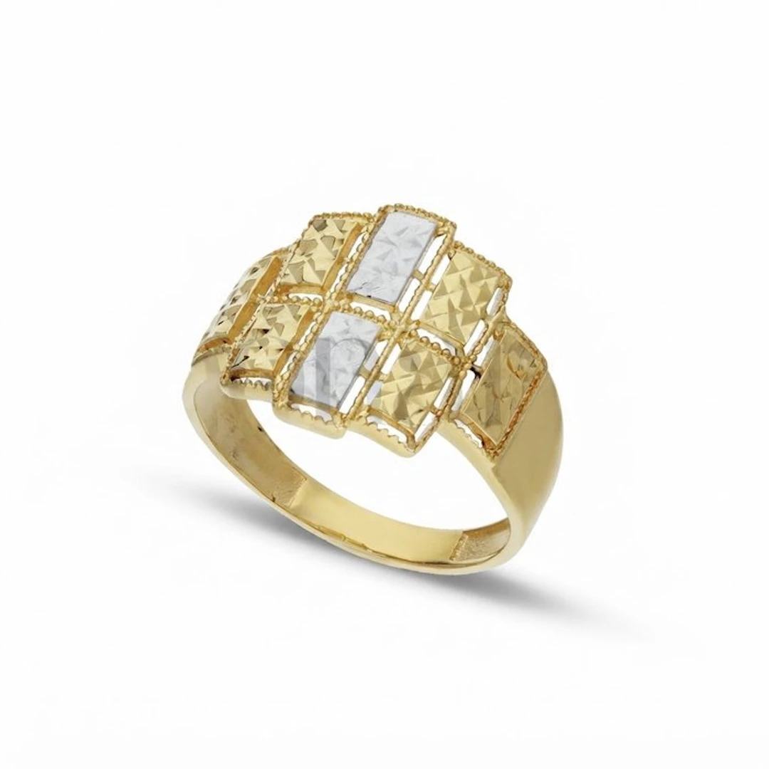 Ring - 18 kt. Yellow gold, White gold - Ring 18kt 3.1 g