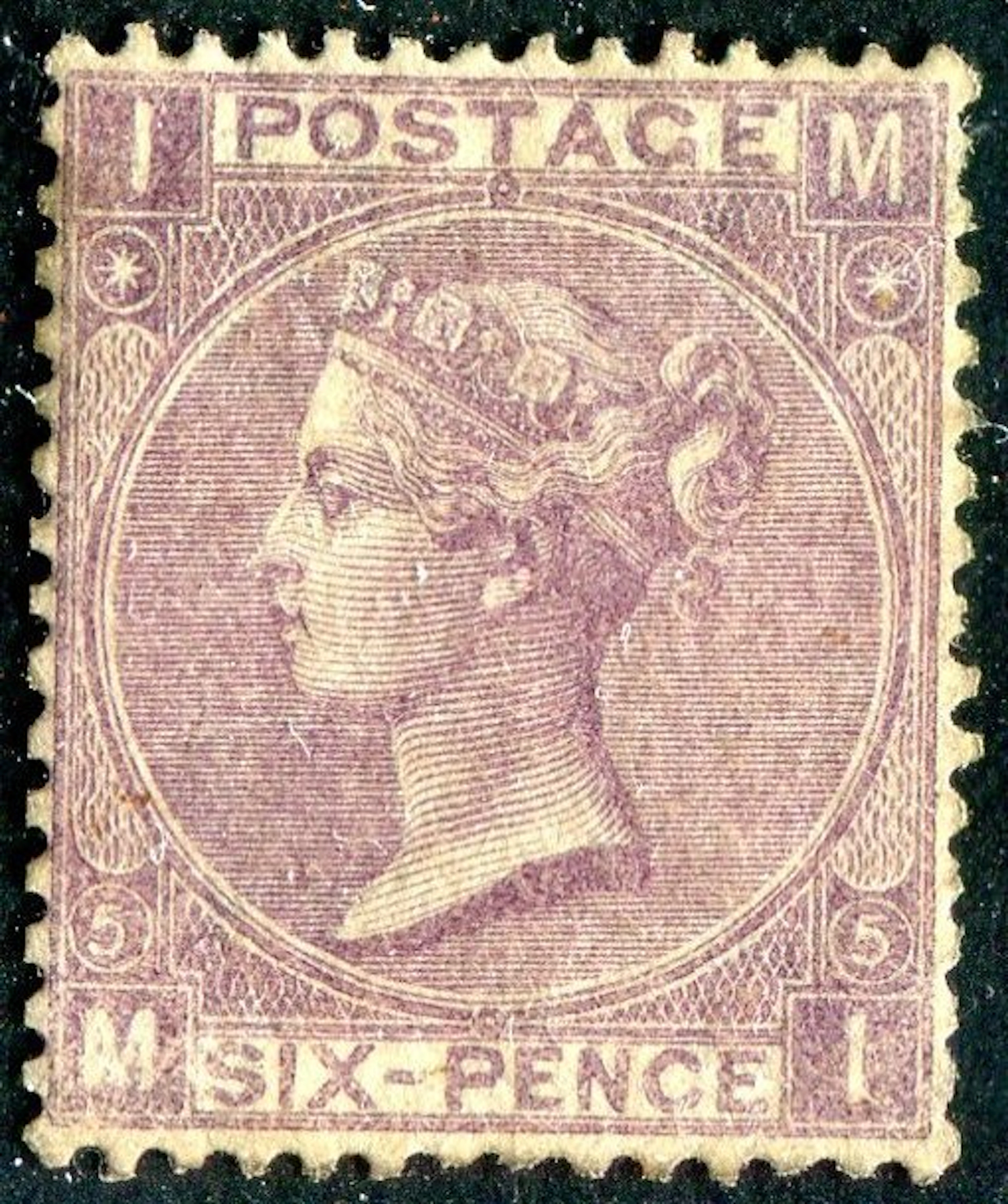 Great Britain 1867 - Victoria, 6d lilac, with hyphen, pt.5, wmk. Emblems