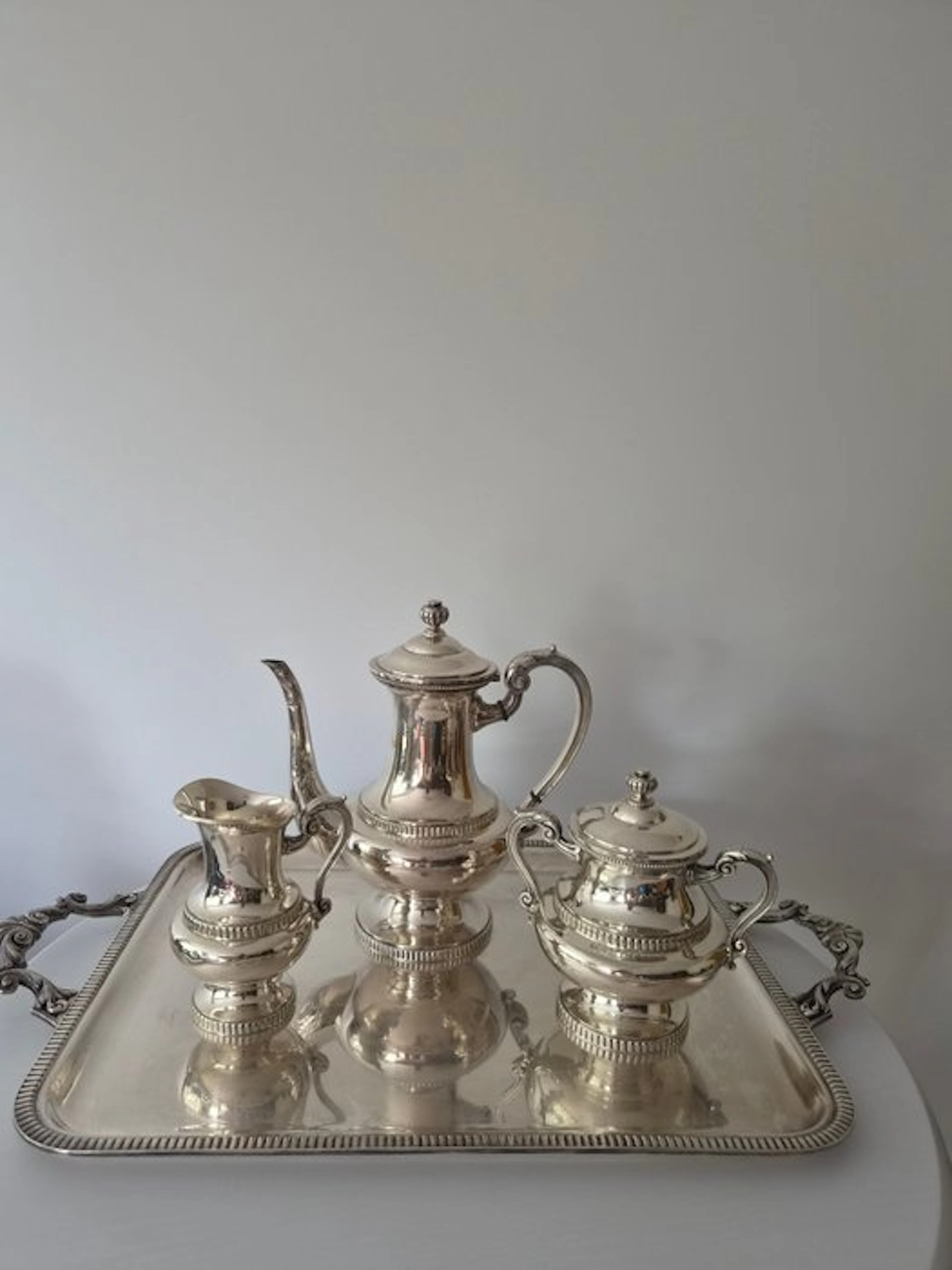 Wiskemann - Coffee and tea service (4) - Antique 4-Piece...