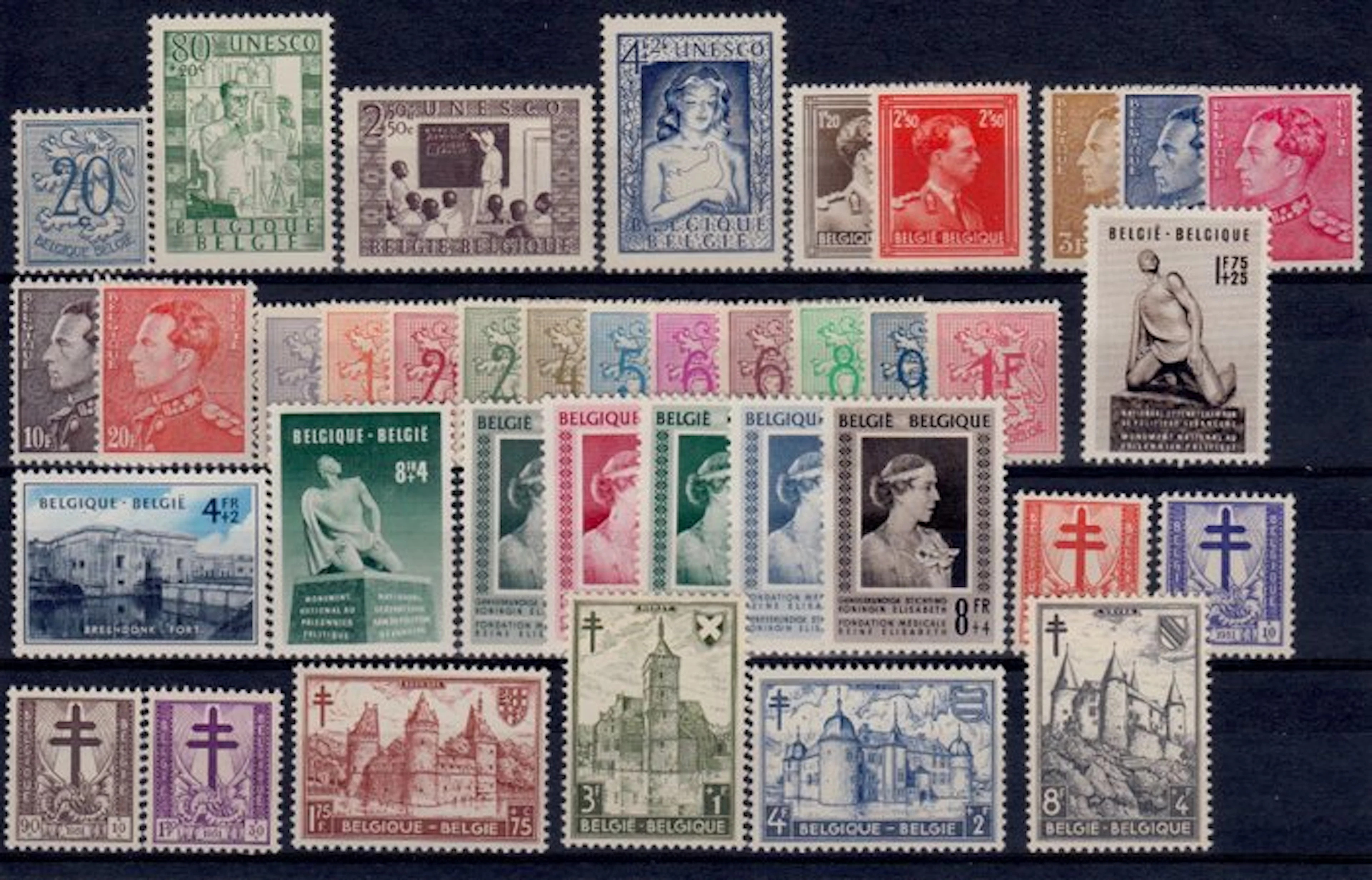 Belgium 1951 - the full year 1951 - OBP : 841/875