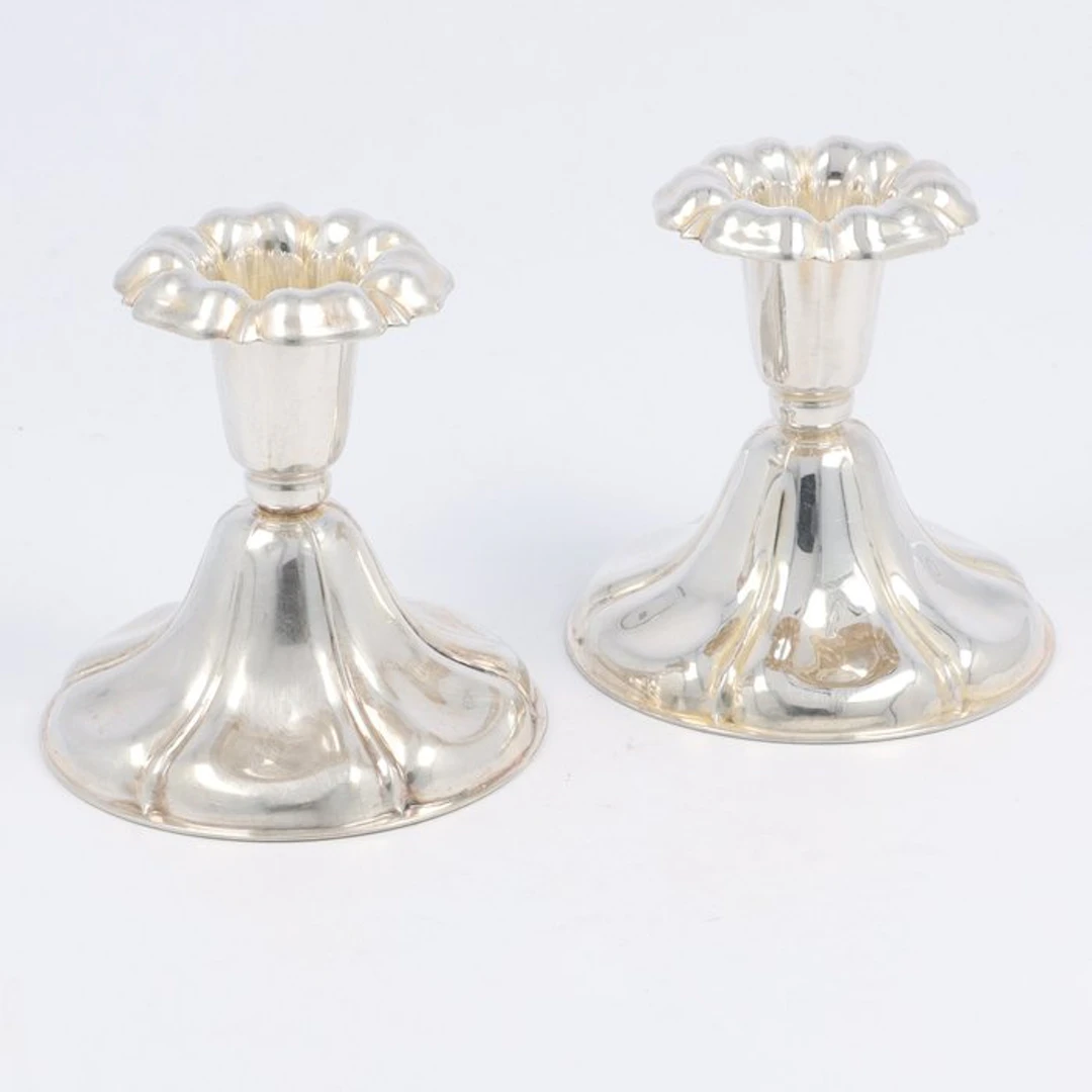 Candleholder (2) - .830 silver