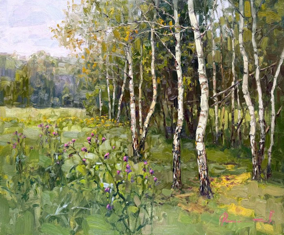 Sergei Flitov (1964) - Juillet en Lumière – Clairière aux...