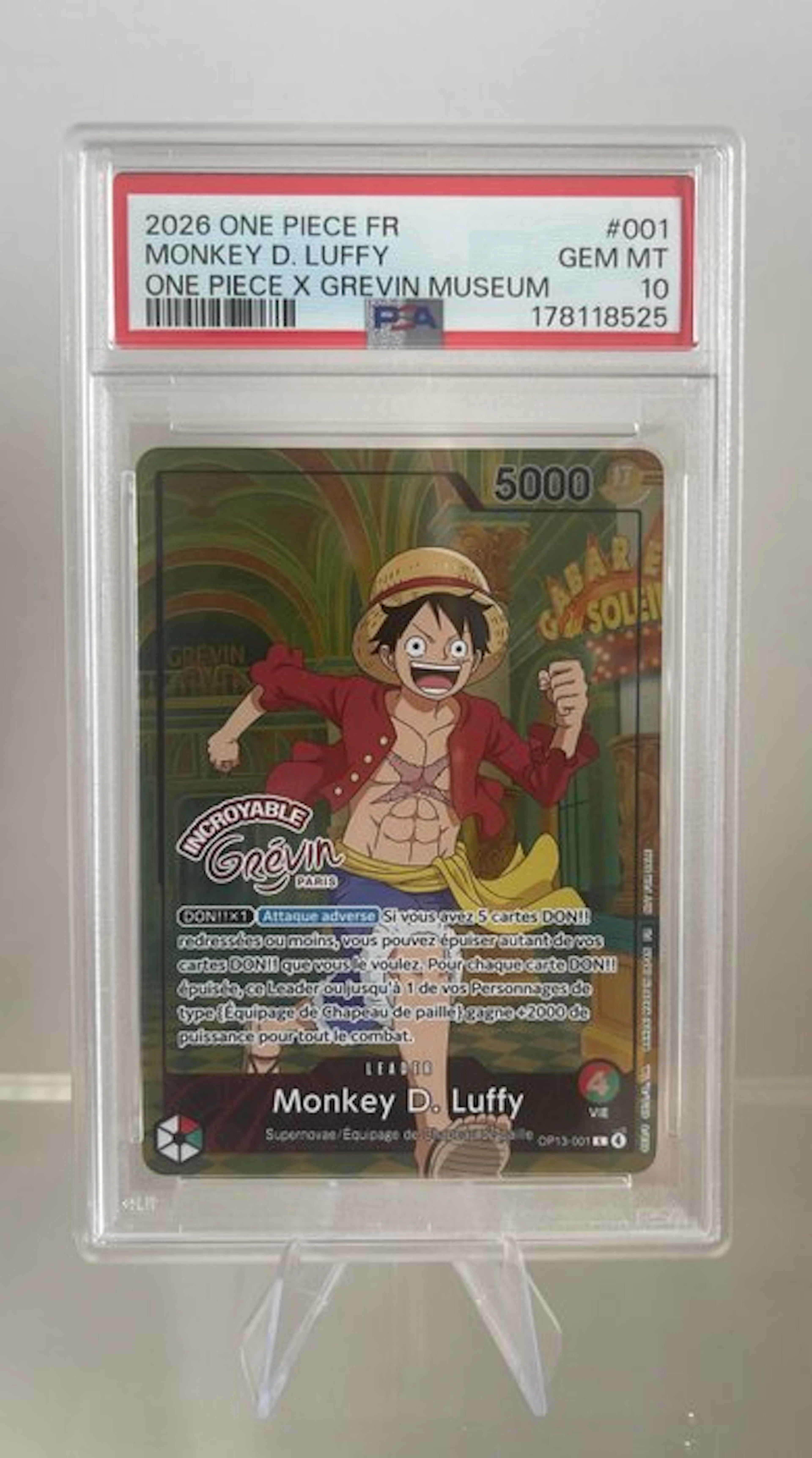 Bandai - 1 Graded card - One Piece TCG