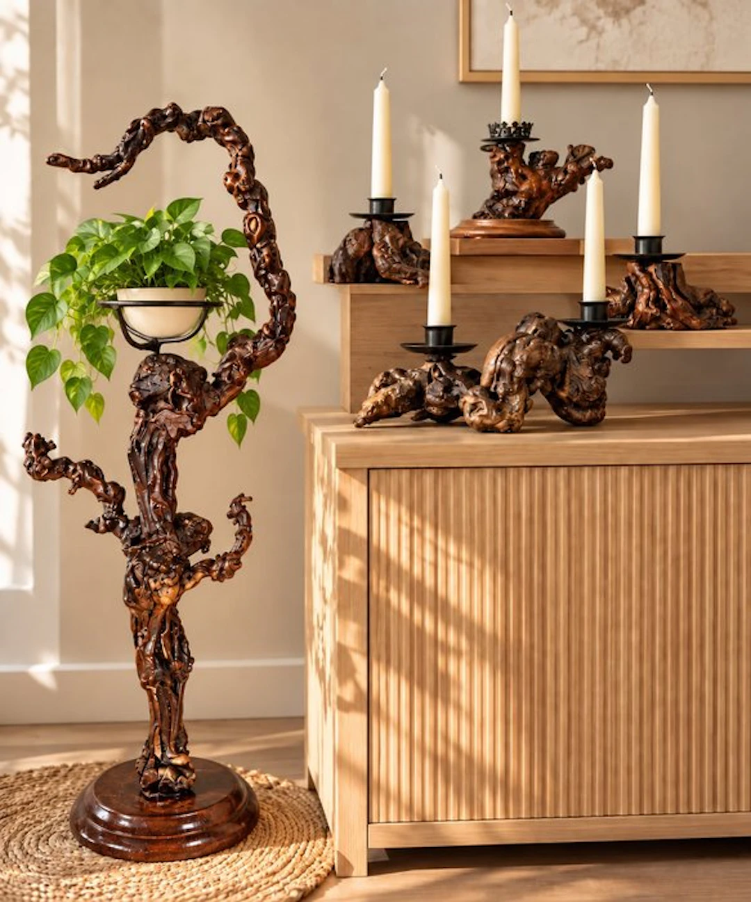 Decorative ornament (5) - France - Plant holder - candlesticks