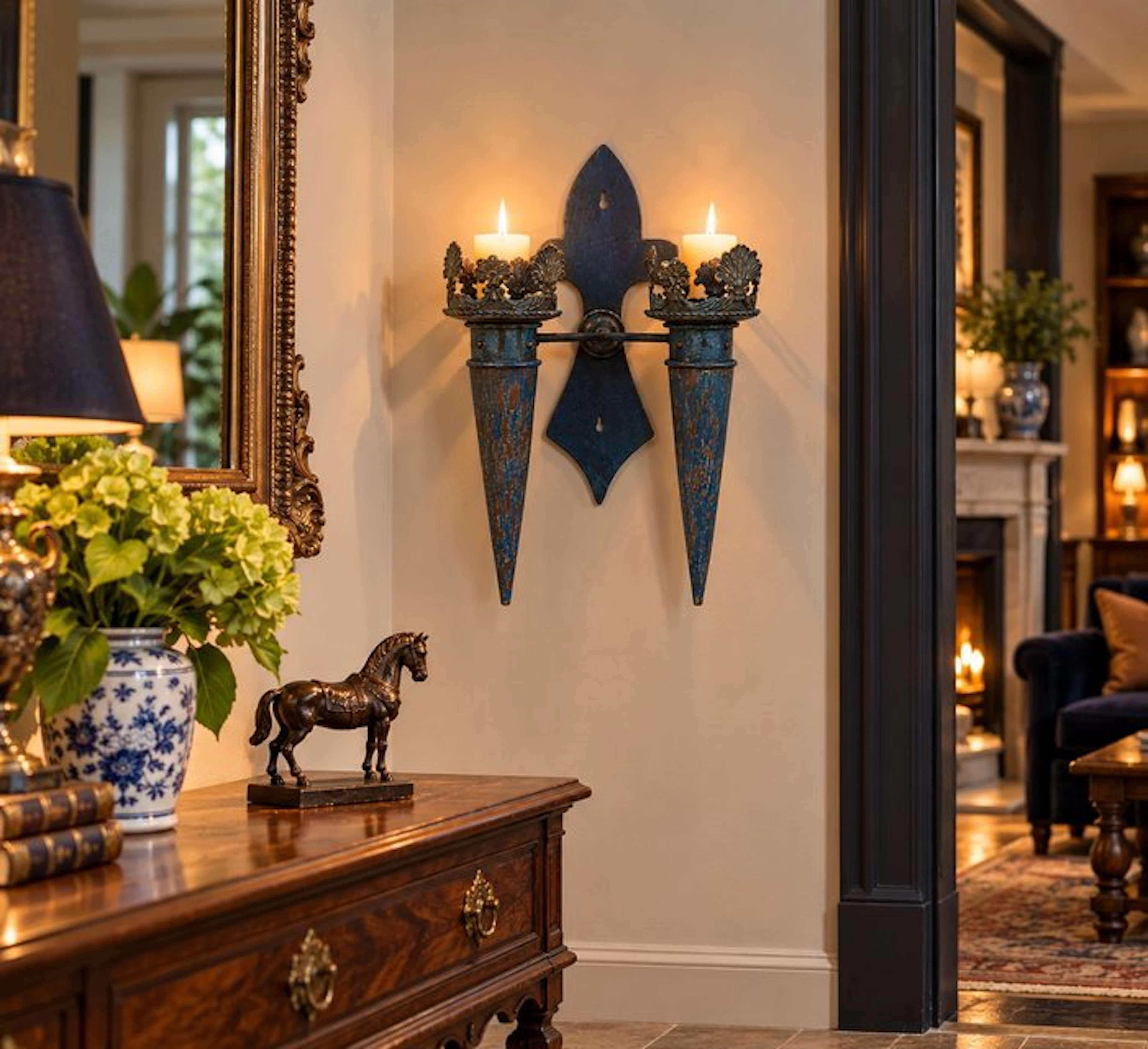 Wall decoration - Europe - blue wall sconce