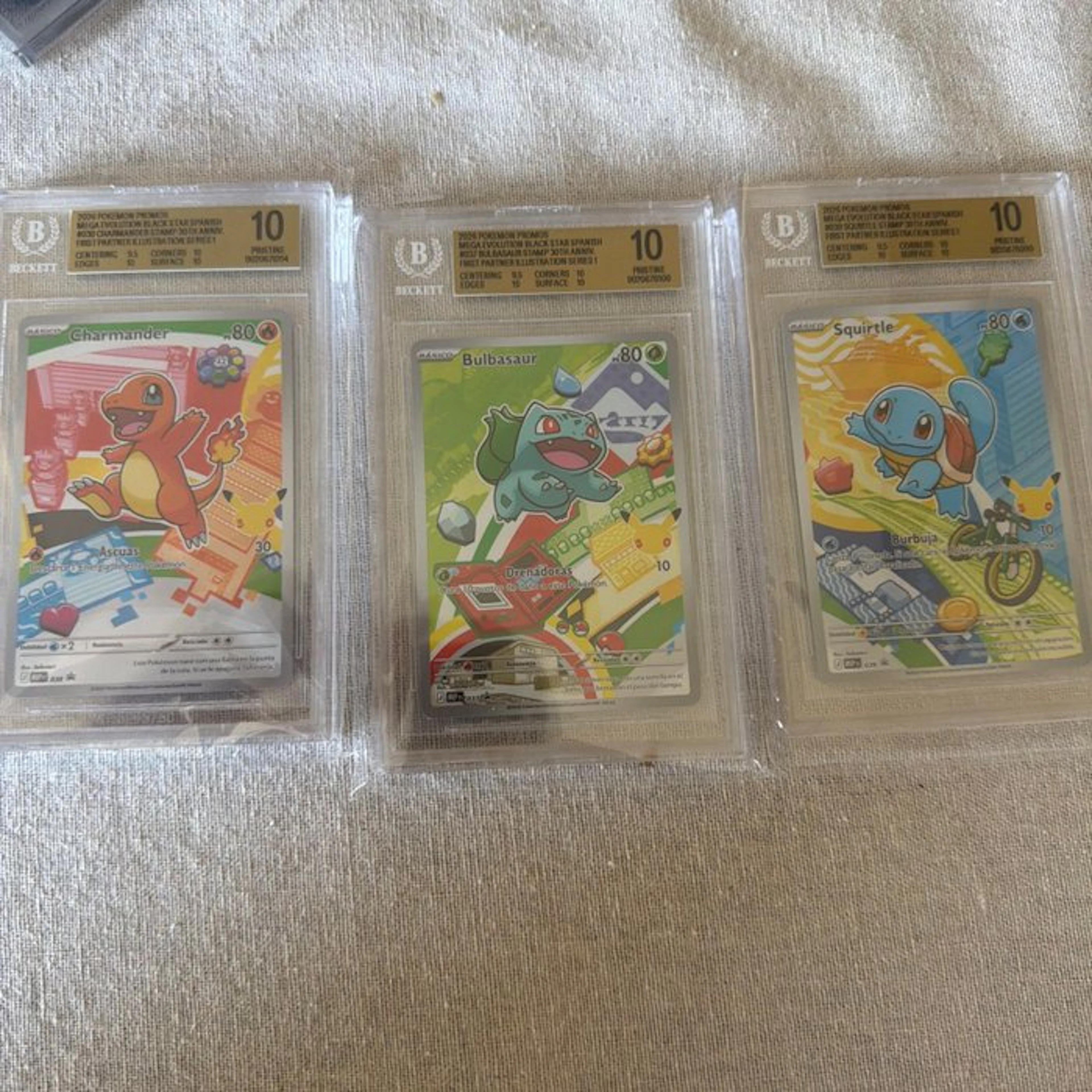 Pokémon - 3 Graded card - Charmander