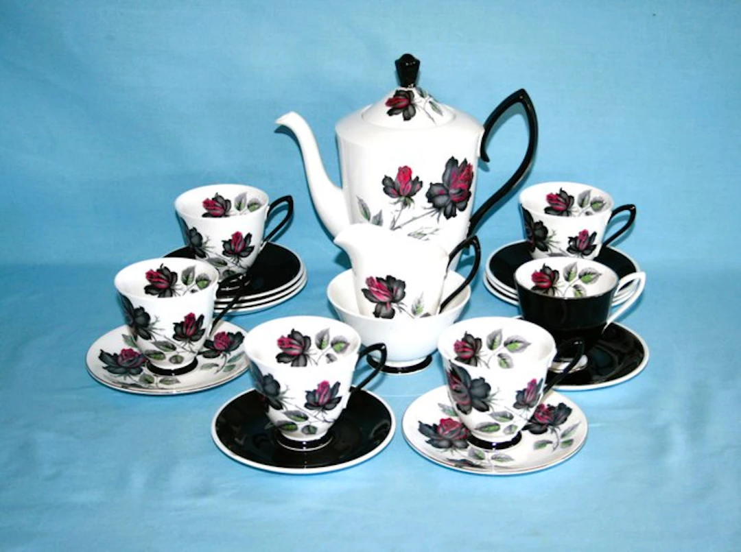 Royal Albert - Masquerade - Coffee set for 6 (21) - Bone china