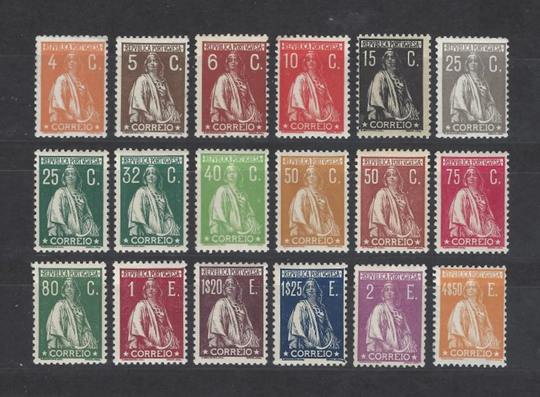 Portugal 1930 - Ceres complete series - Mundifil nº 495/512