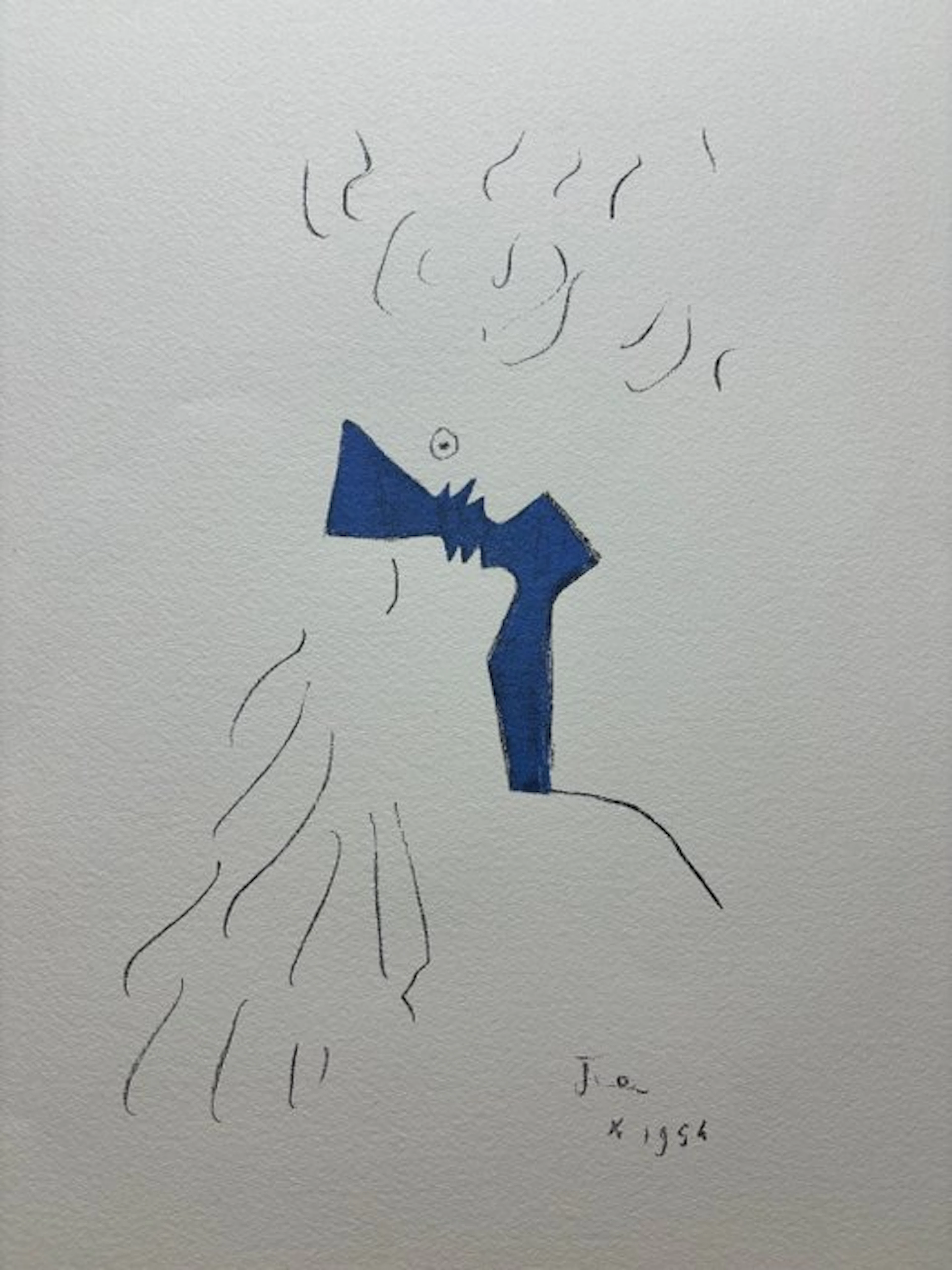 Jean Cocteau (1889-1963) - Sous le manteau de feu - Les amants