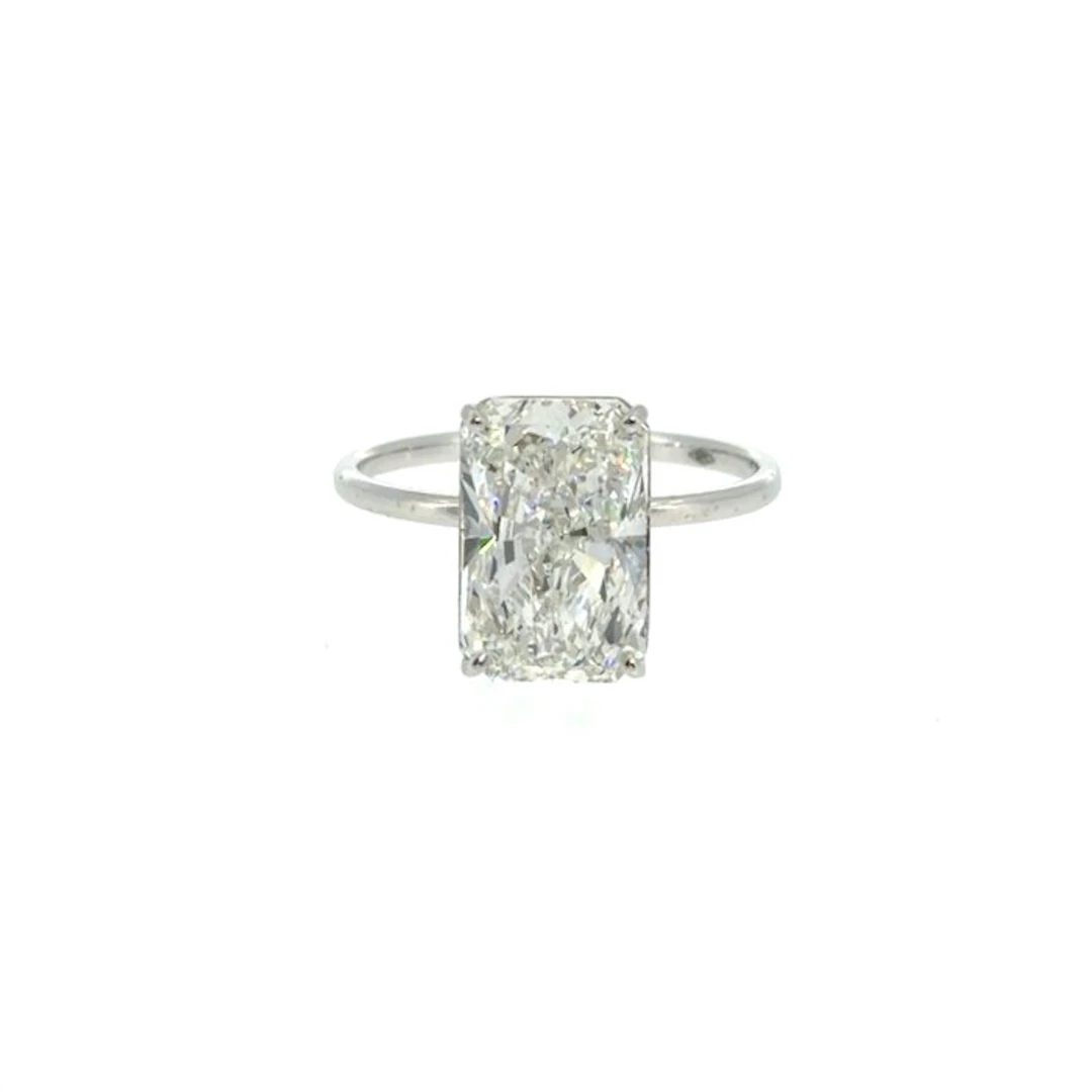 No reserve price - Ring - 14 kt. White gold - 3.02ct. tw. Diamond (Lab-grown)