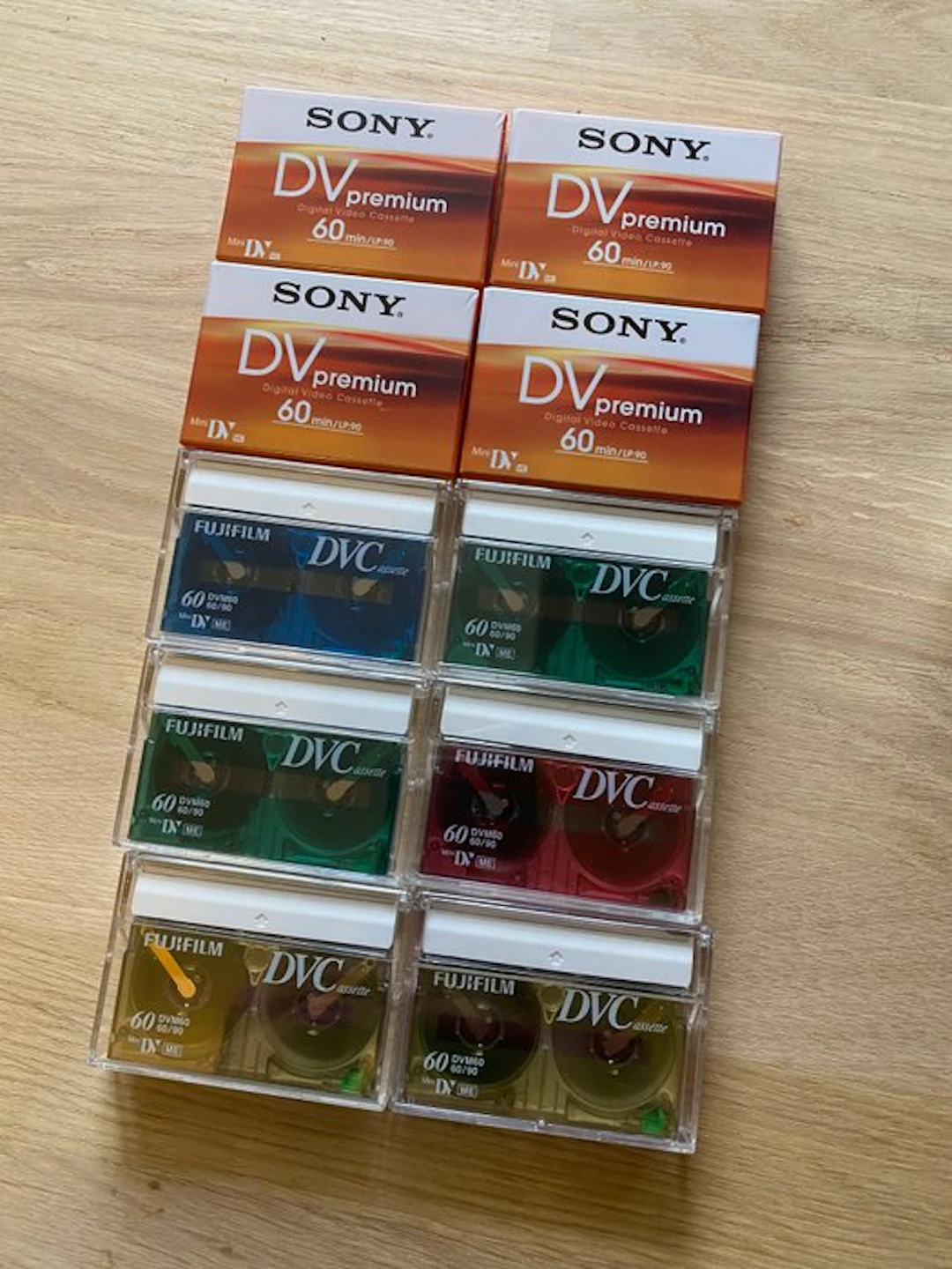 Sony DV Premium & Fujifilm DVC Cassettes 60 Min - Set of...