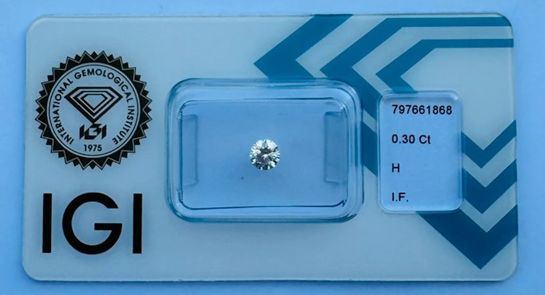 No reserve price - 1 pcs Diamond (Natural) - 0.30 ct...