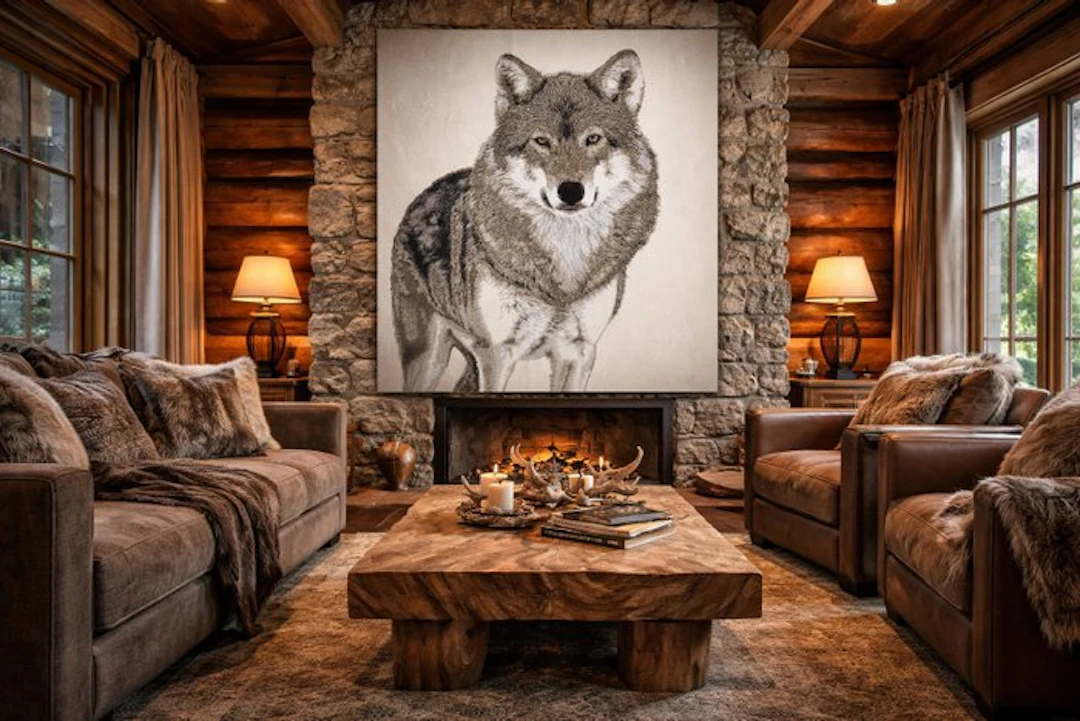 Exclusive Jacquard-weave tapestry - 185x140 cm - majestic...