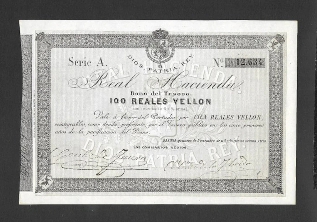 Spain. - 100 Reales de Vellón ND(1873) - Edifil A219