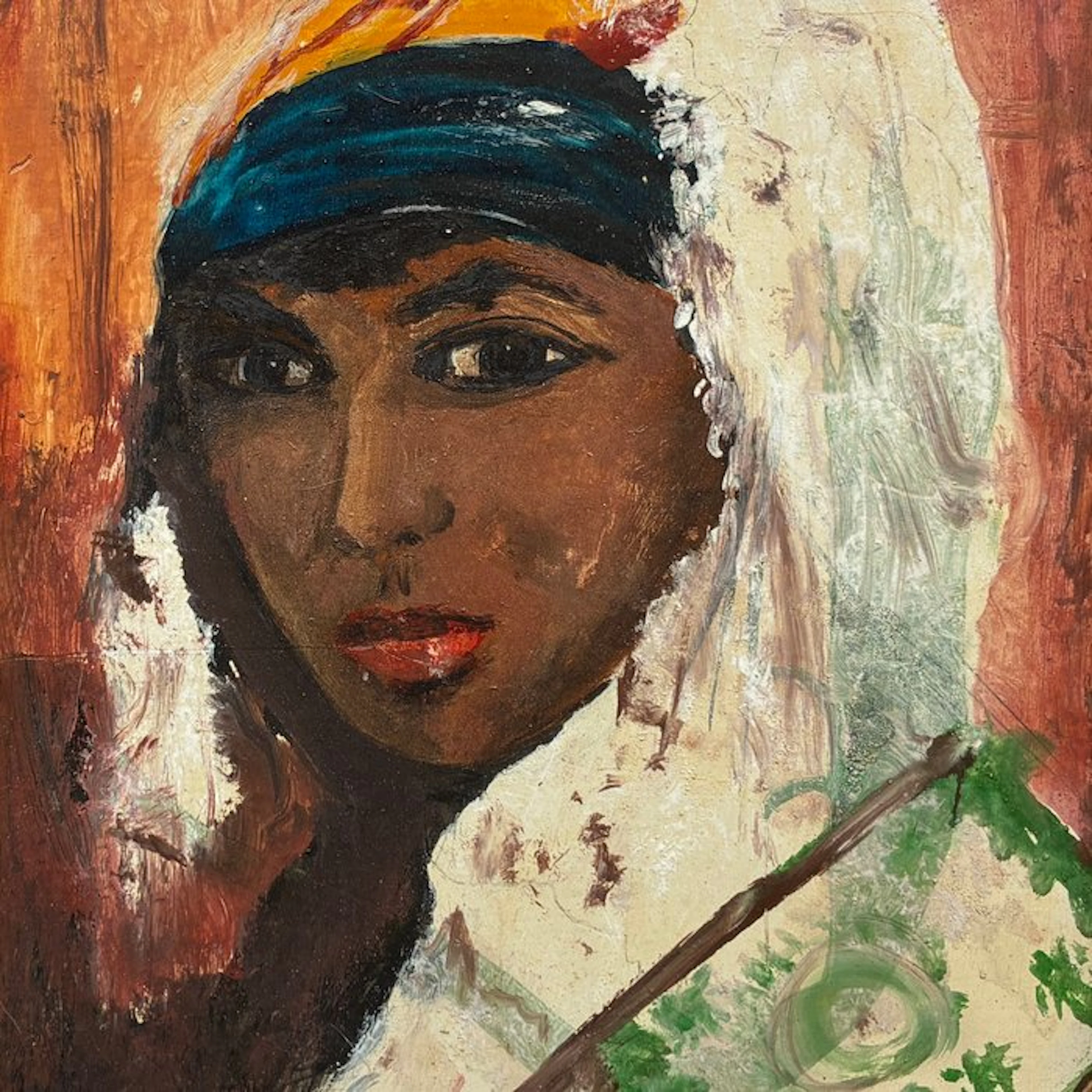 Philippe Demoulin (1946) - Portrait oriental - femme du...