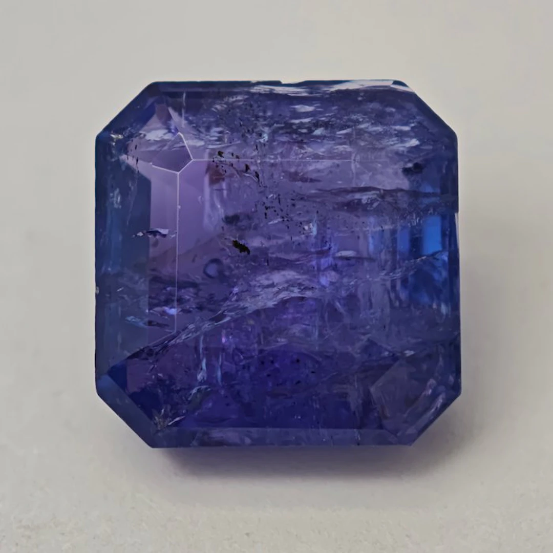 No reserve price Tanzanite - 8.16 ct - Antwerp Laboratory...