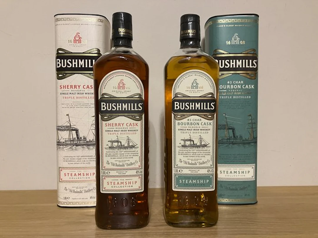 Bushmills Steamship Collection: #1 Sherry Cask & #3 Char...