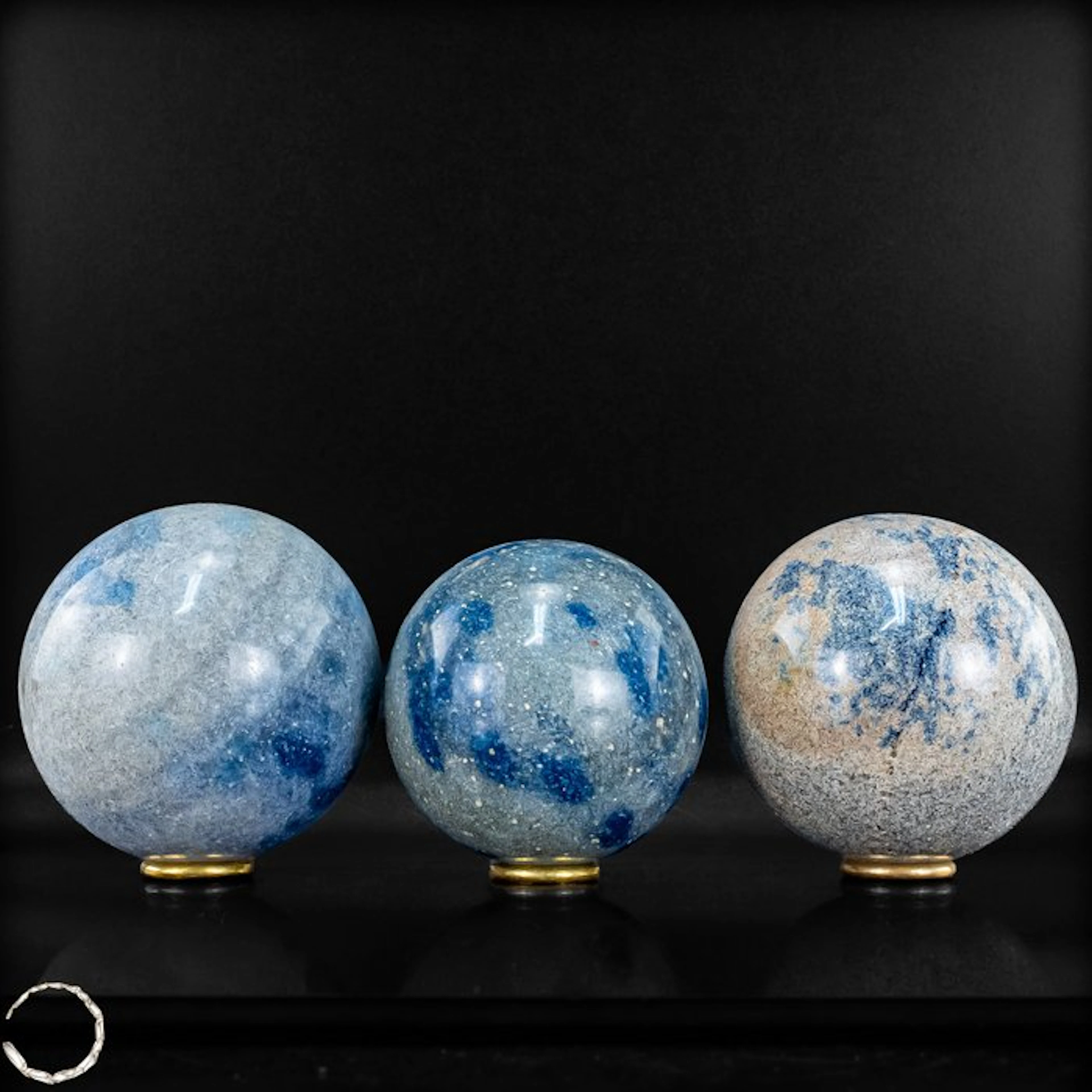 Natural K2 spheres set from Madagascar – Rare blue...