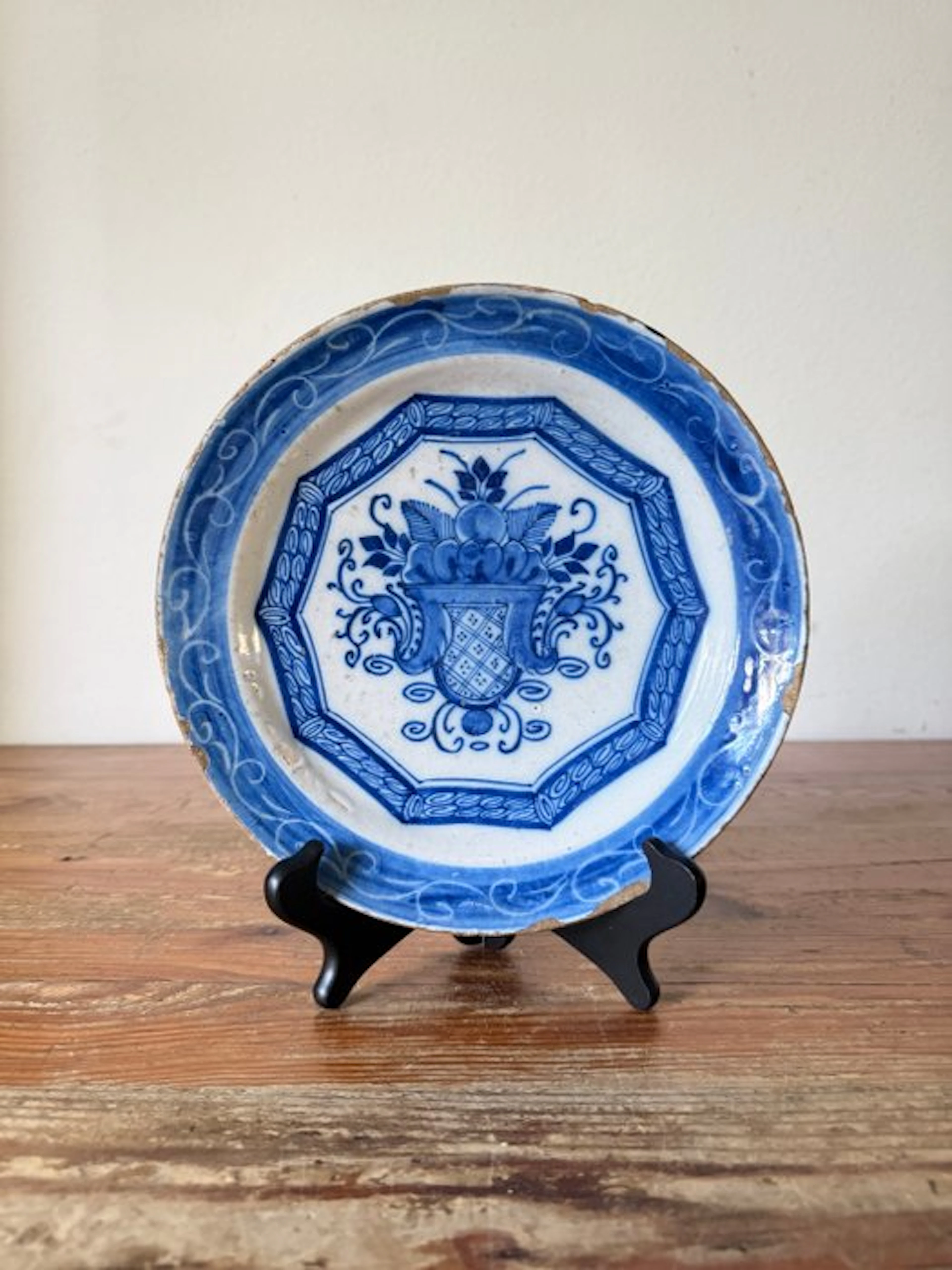 Dish - Earthenware - Decorative flower basket