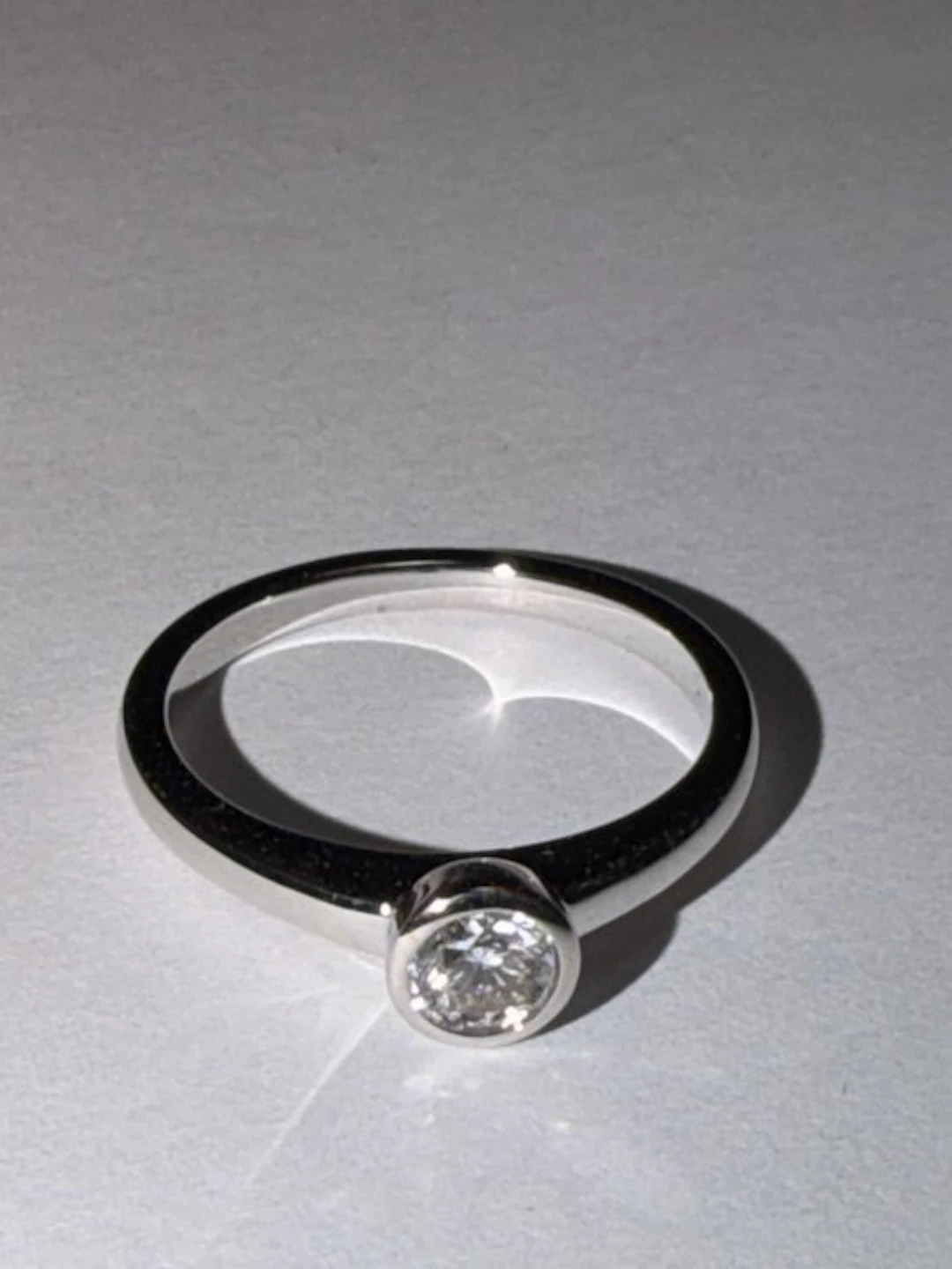 Ring - 18 kt. White gold - 0.27ct. tw. Diamond (Lab-grown)