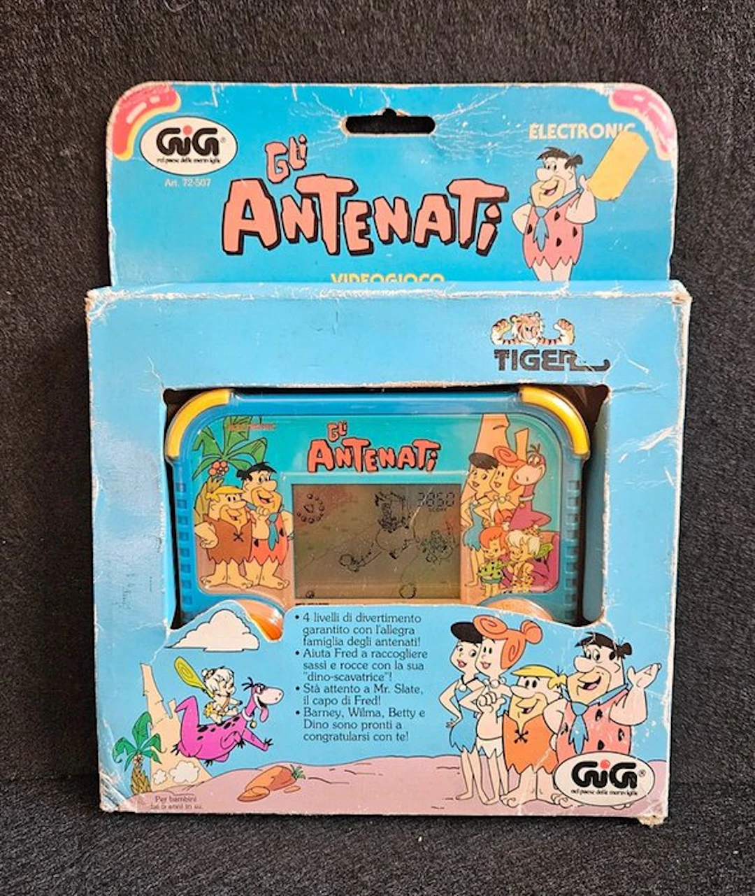 Tiger - Gig Flintstones Gli Antenati Electronic Lcd Game...