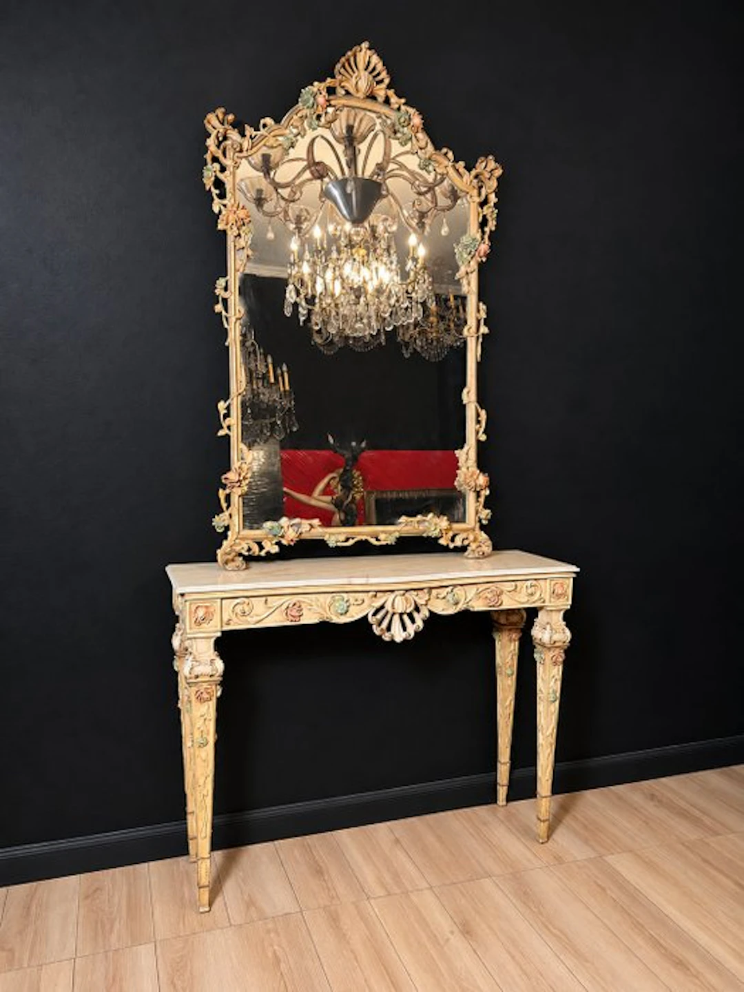 Console table (2) - Wood, Glass