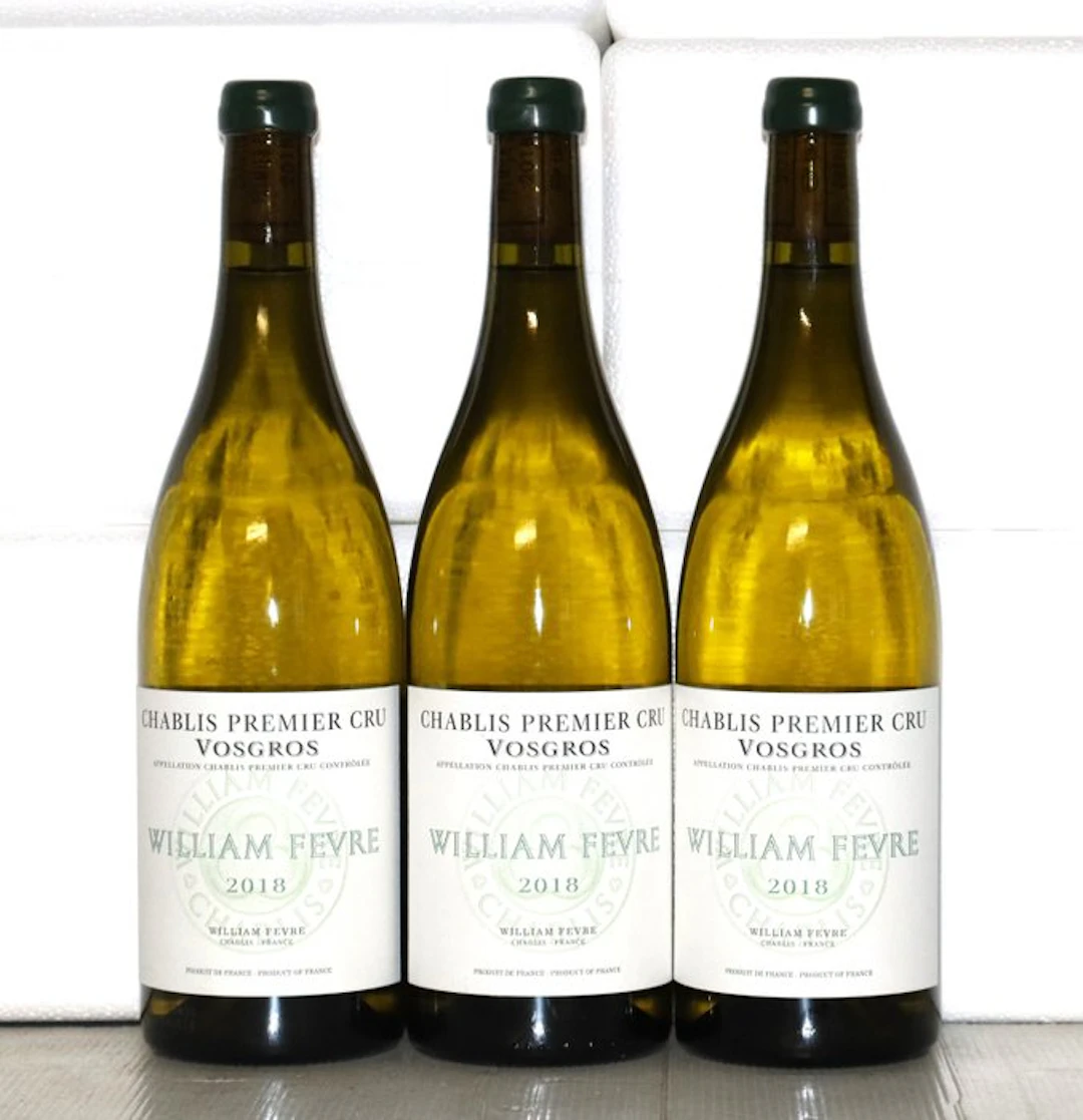 2018 William Fèvre "Vosgros" - Chablis 1er Cru - 3 Bottles (0.75L)