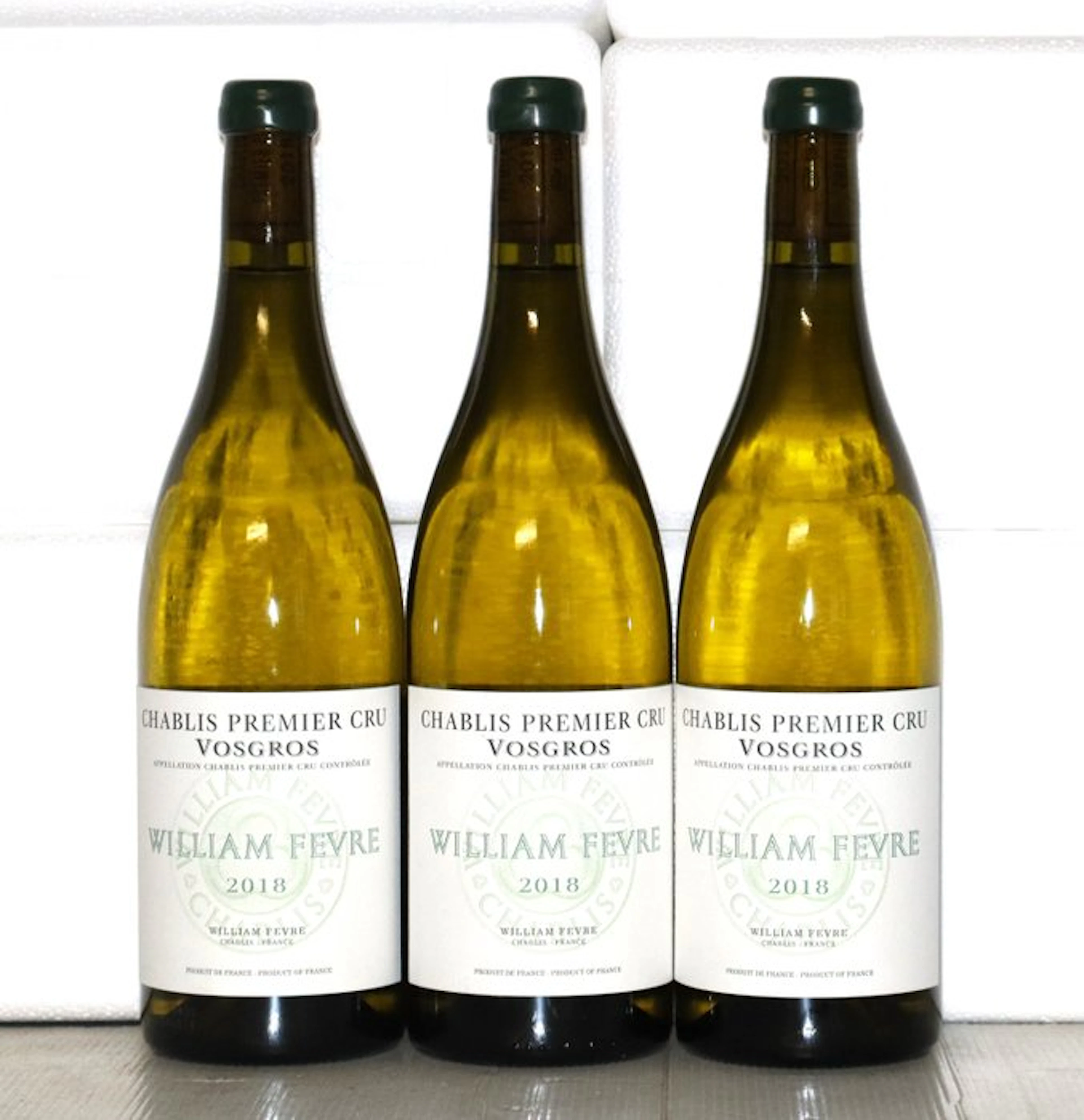 2018 William Fèvre "Vosgros" - Chablis 1er Cru - 3 Bottles (0.75L)