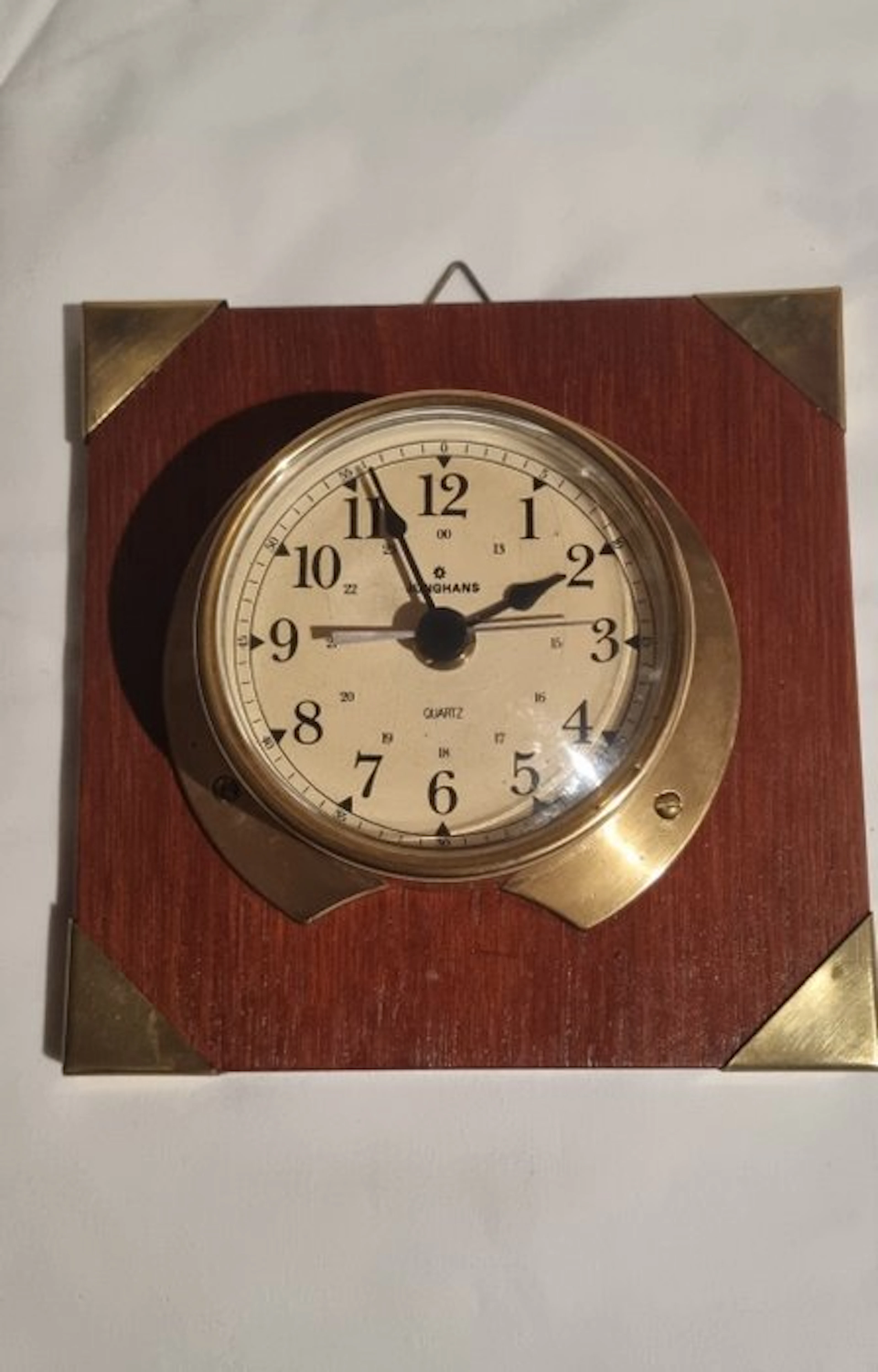 Wall clock - Junghans - Copper, Wood - 1980-1990 - maritime clock