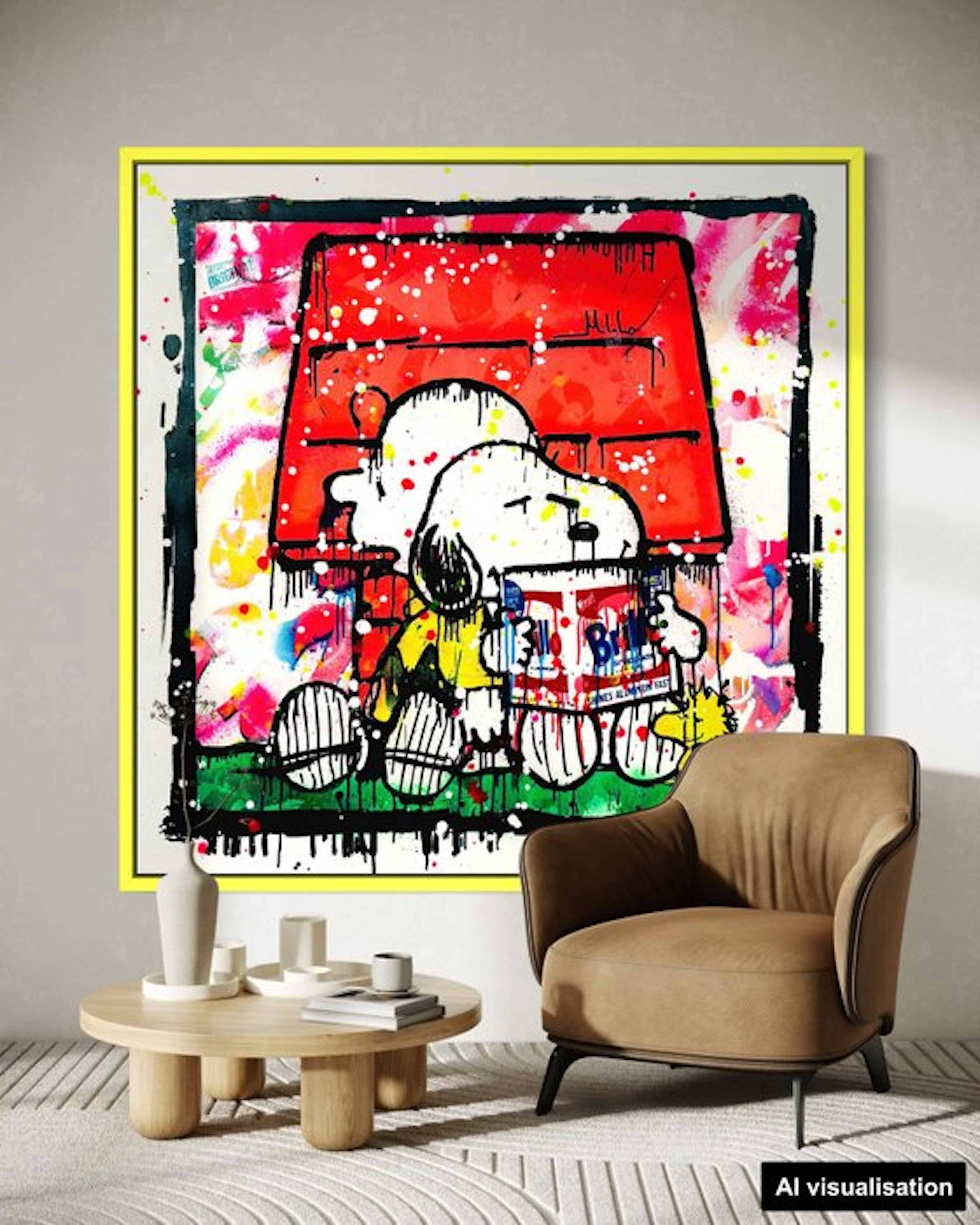 Mikko - Snoopy And Peanuts On Brillo Box - XL [Unq 1/1]