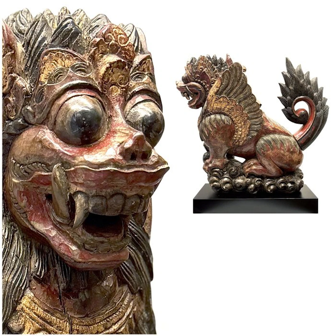 Woodcarving Bali Singa Ambara Raja - Jatayu - Bali, 20th cent - Indonesia