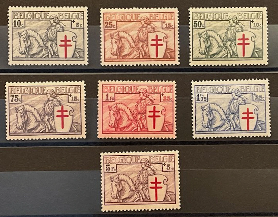 Belgium 1934 - Complete series 'Ridder' - OBP/COB 394/00