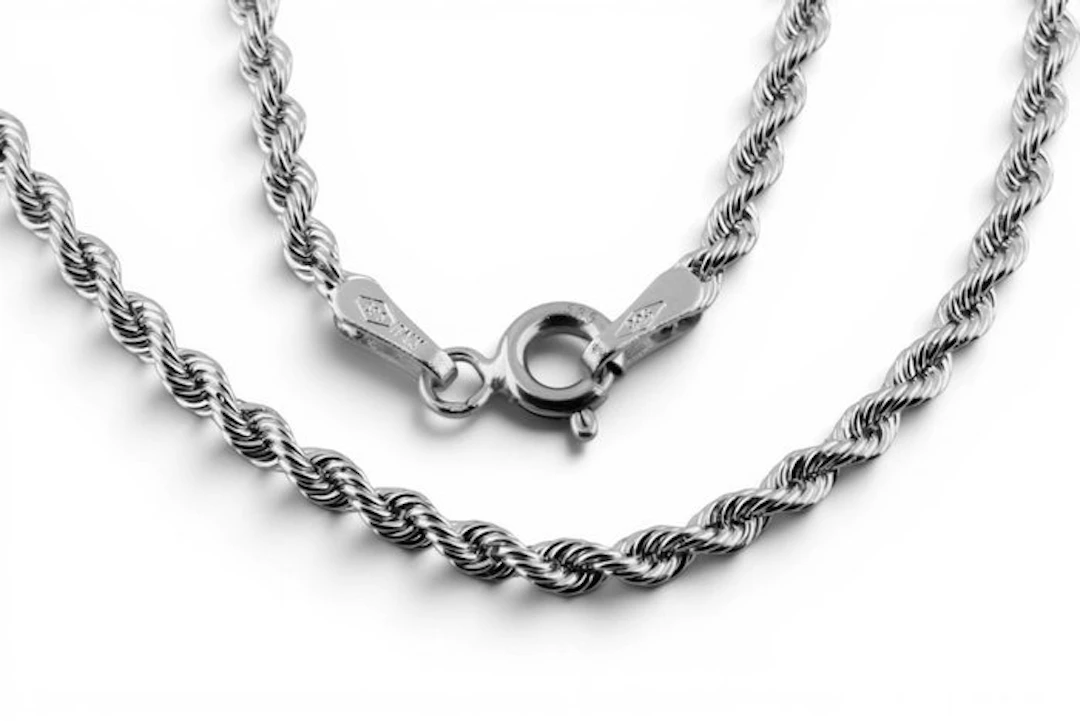 Collar necklace - 14 kt. White gold