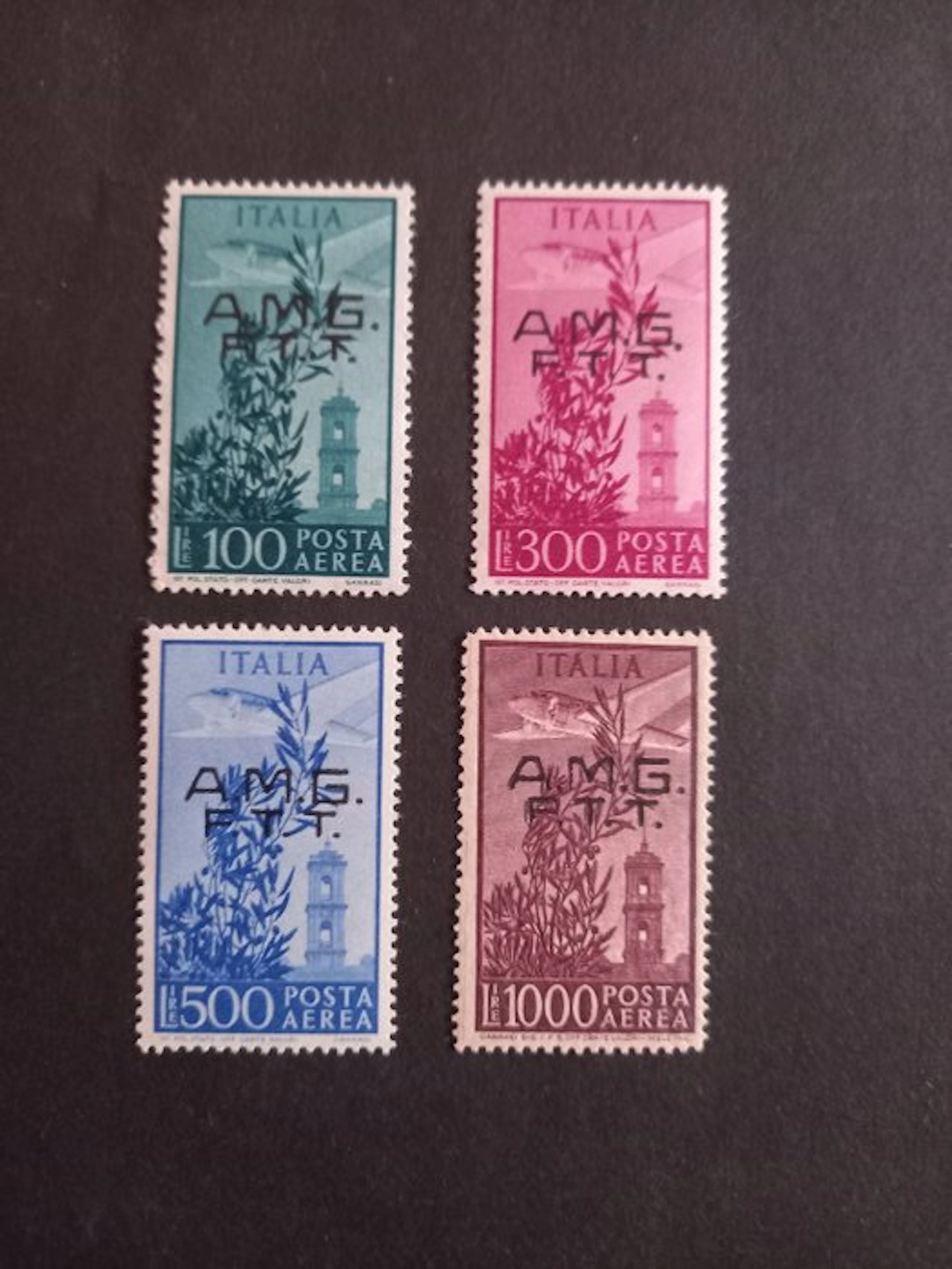 Triest - Zone A 1948 - Airmail "Campidoglio" on two lines. Certified.