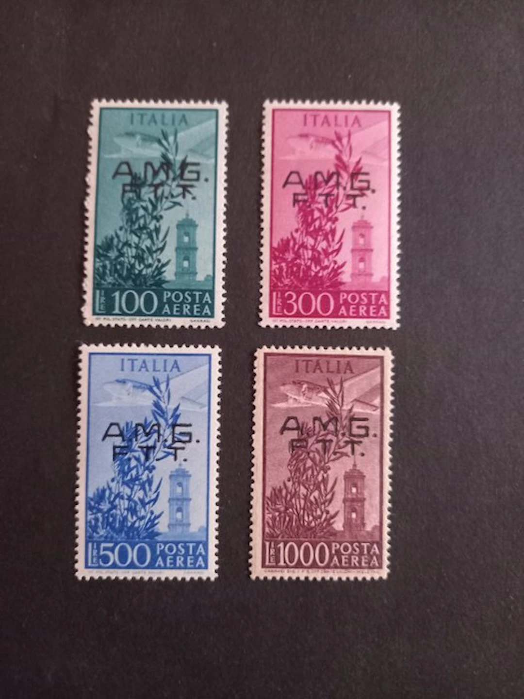 Triest - Zone A 1948 - Airmail "Campidoglio" on two lines. Certified.