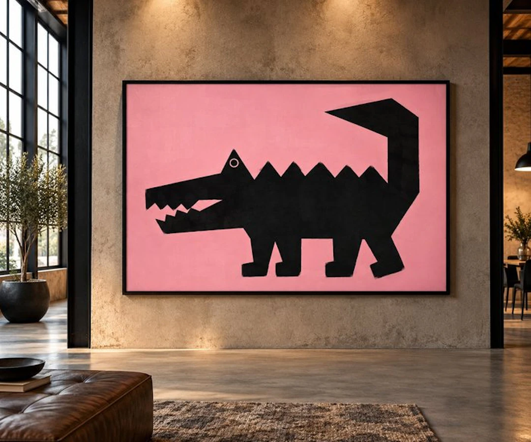Hamelink - Black Pink Crocodile