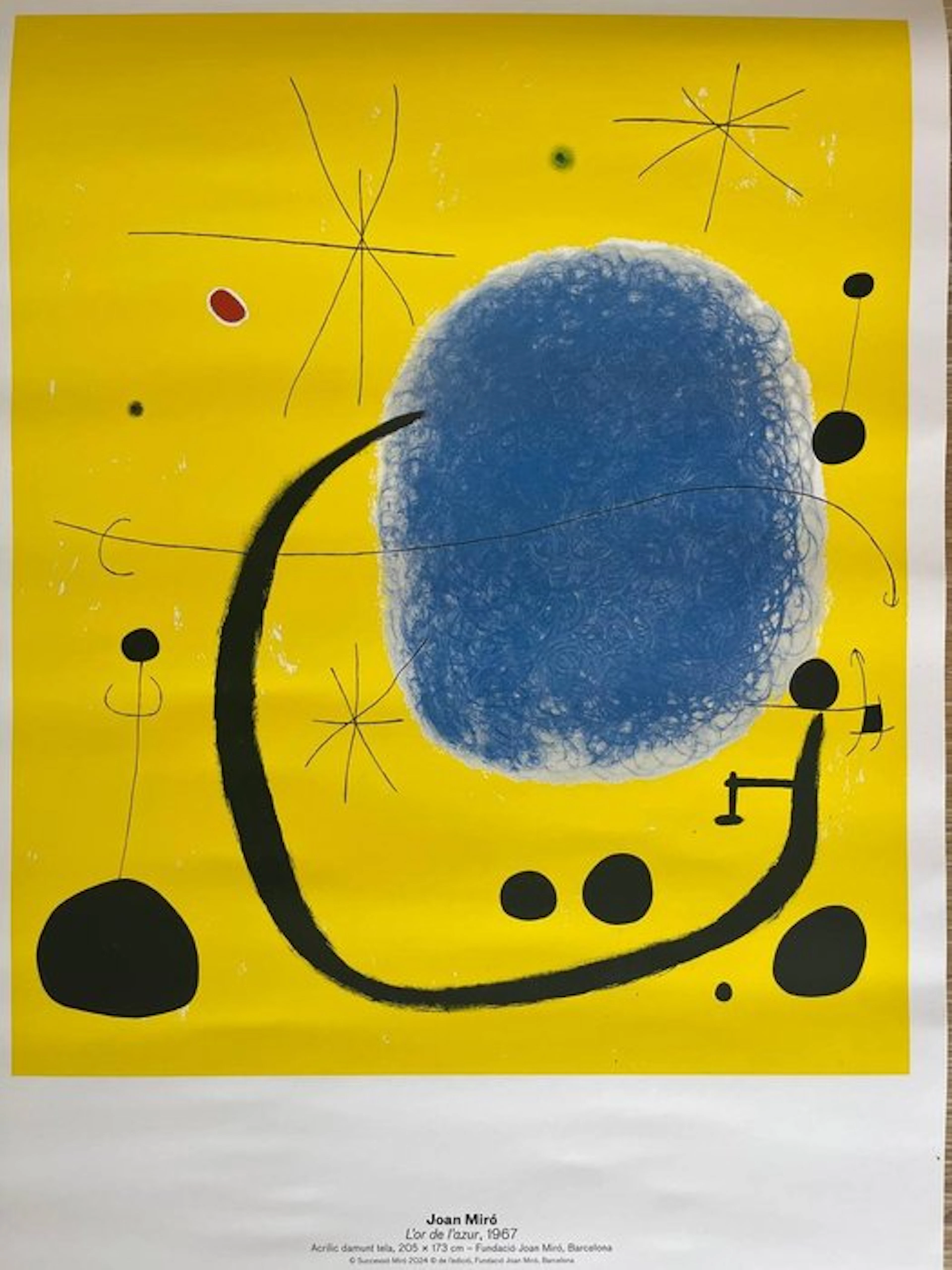 Joan Miró - **Original Museum Poster – L'or de l'atzur